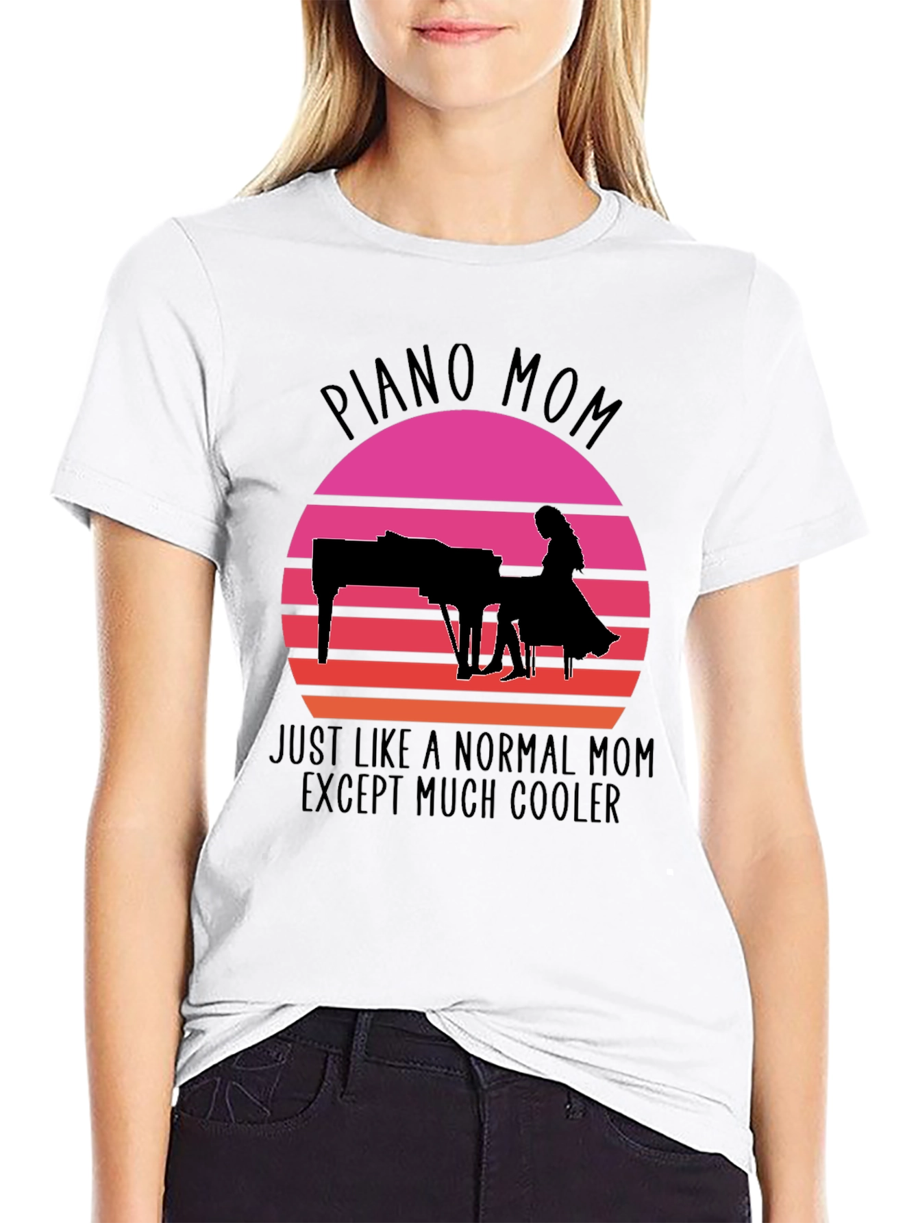 Piano Mom T-Shirt - Cool Mom Tee