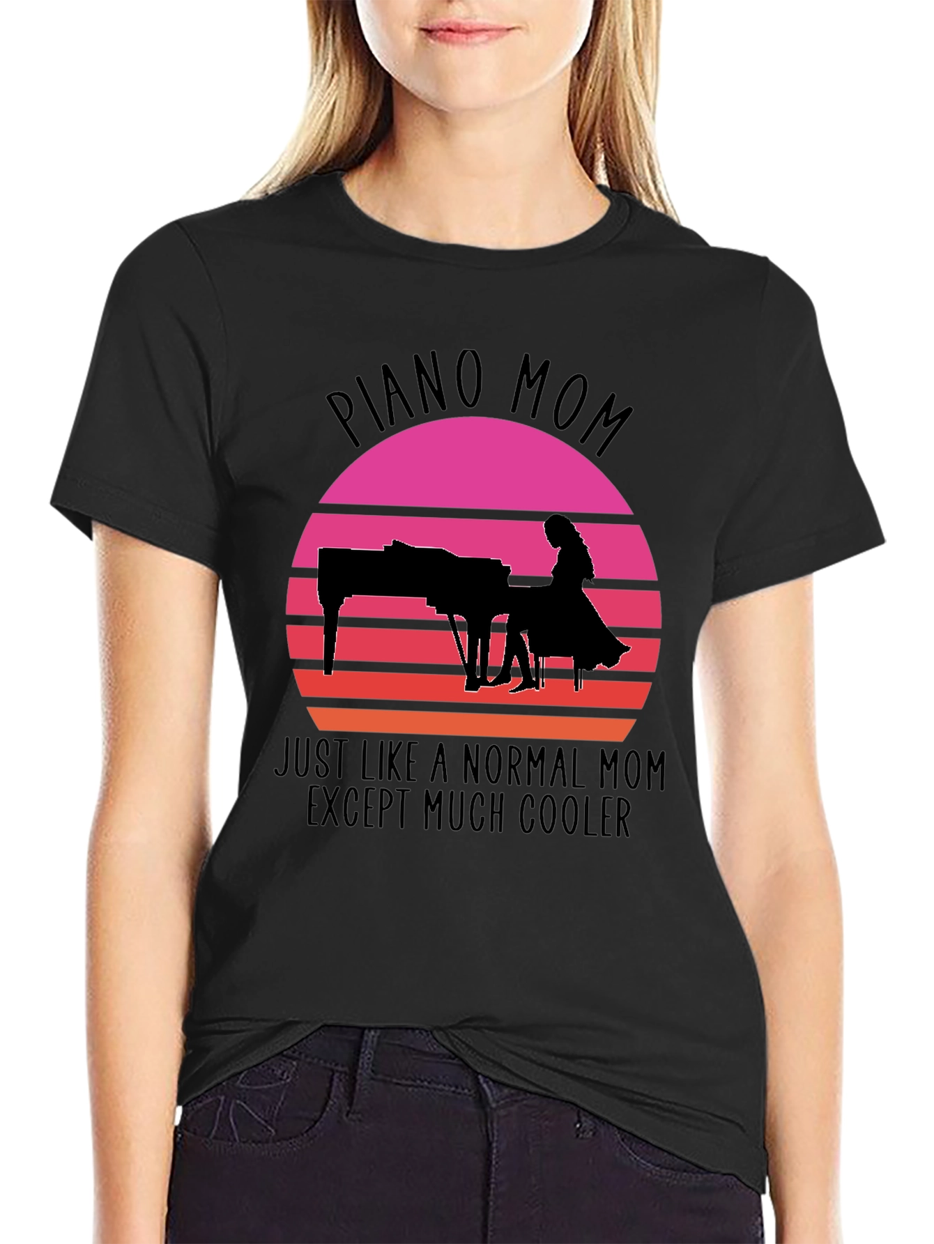 Piano Mom T-Shirt - Cool Mom Tee