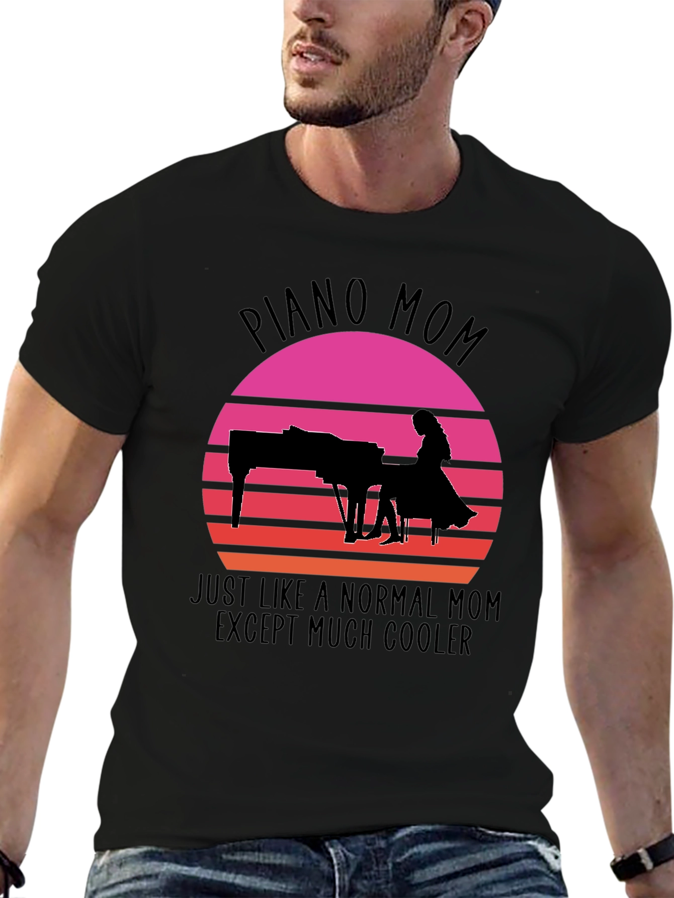 Piano Mom T-Shirt - Cool Mom Tee