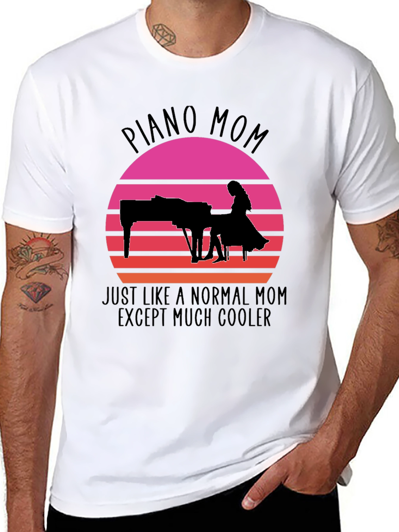 Piano Mom T-Shirt - Cool Mom Tee