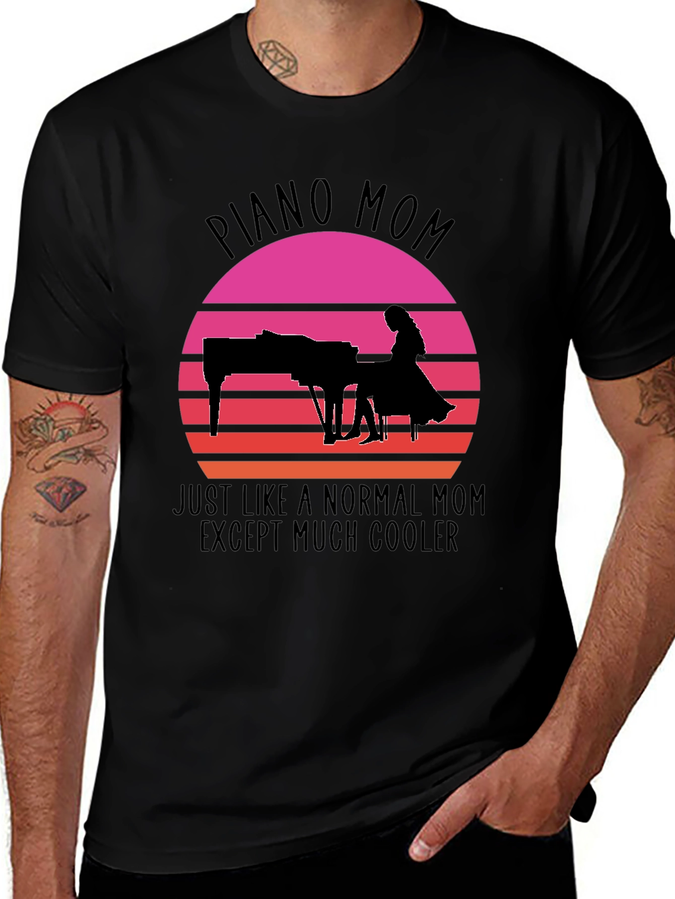 Piano Mom T-Shirt - Cool Mom Tee