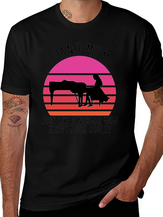 Piano Mom T-Shirt - Cool Mom Tee