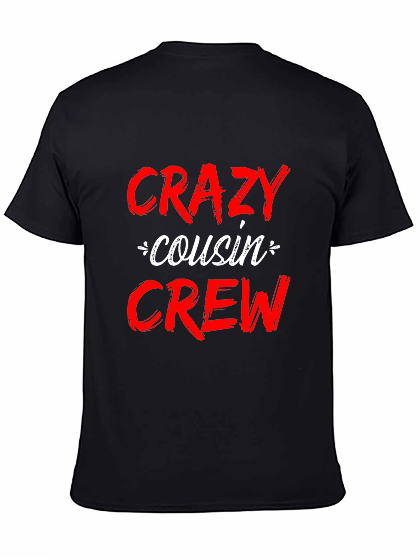 Crazy Cousin Crew T-Shirt - Black