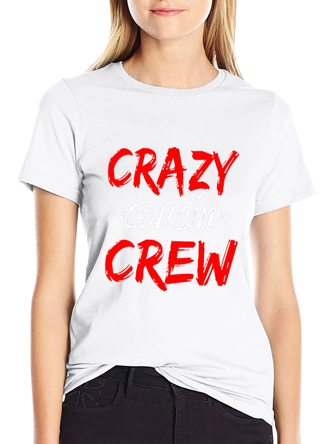 Crazy Cousin Crew T-Shirt - Black