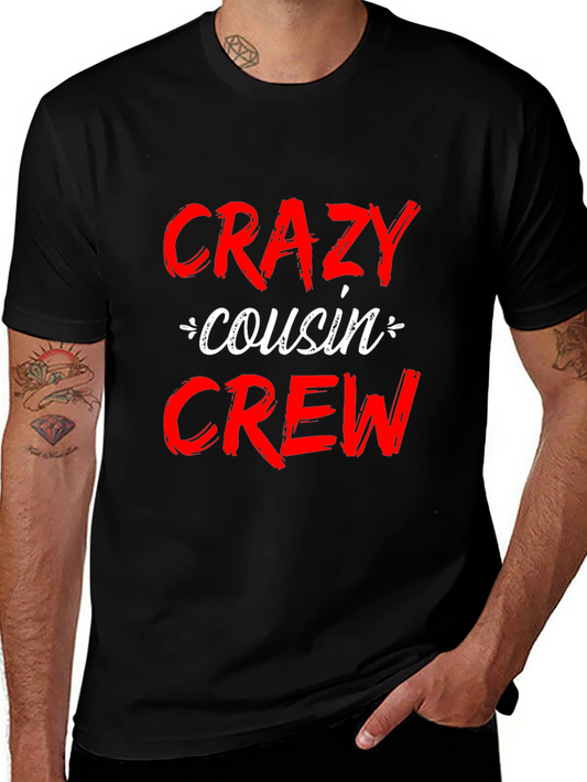 Crazy Cousin Crew T-Shirt - Black