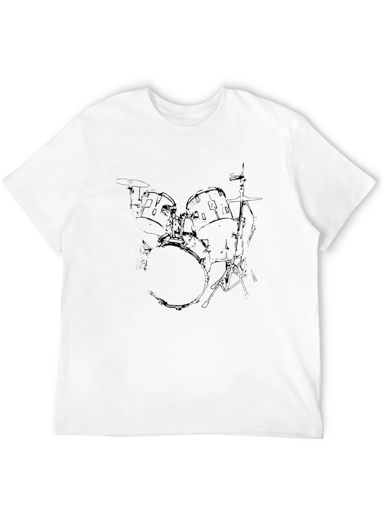 Drum Kit Graphic Black T-Shirt