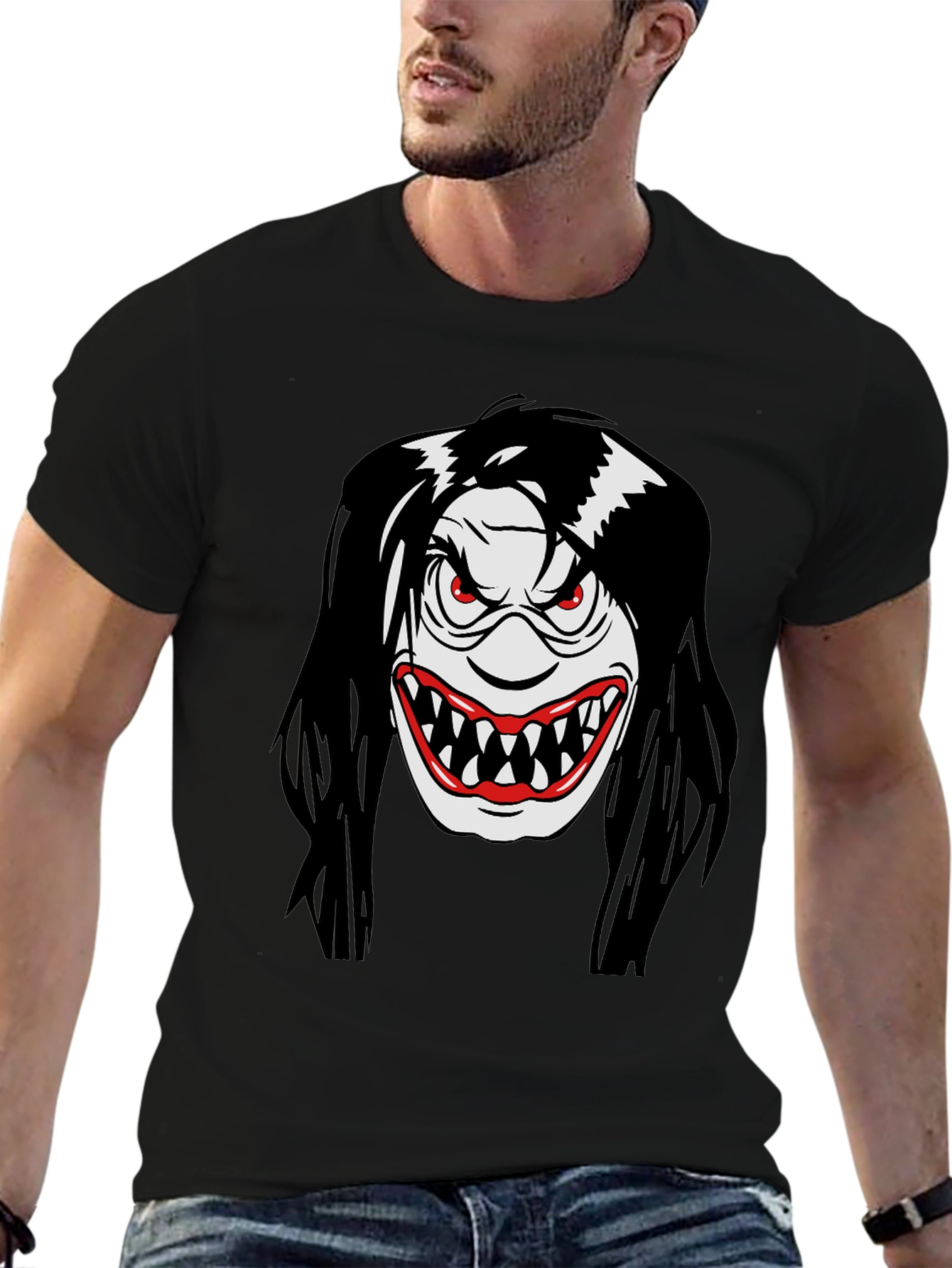 Monster Graphic Black T-Shirt