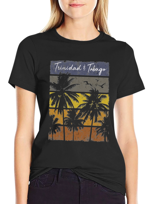 Trinidad & Tobago Palm Tree Graphic Tee