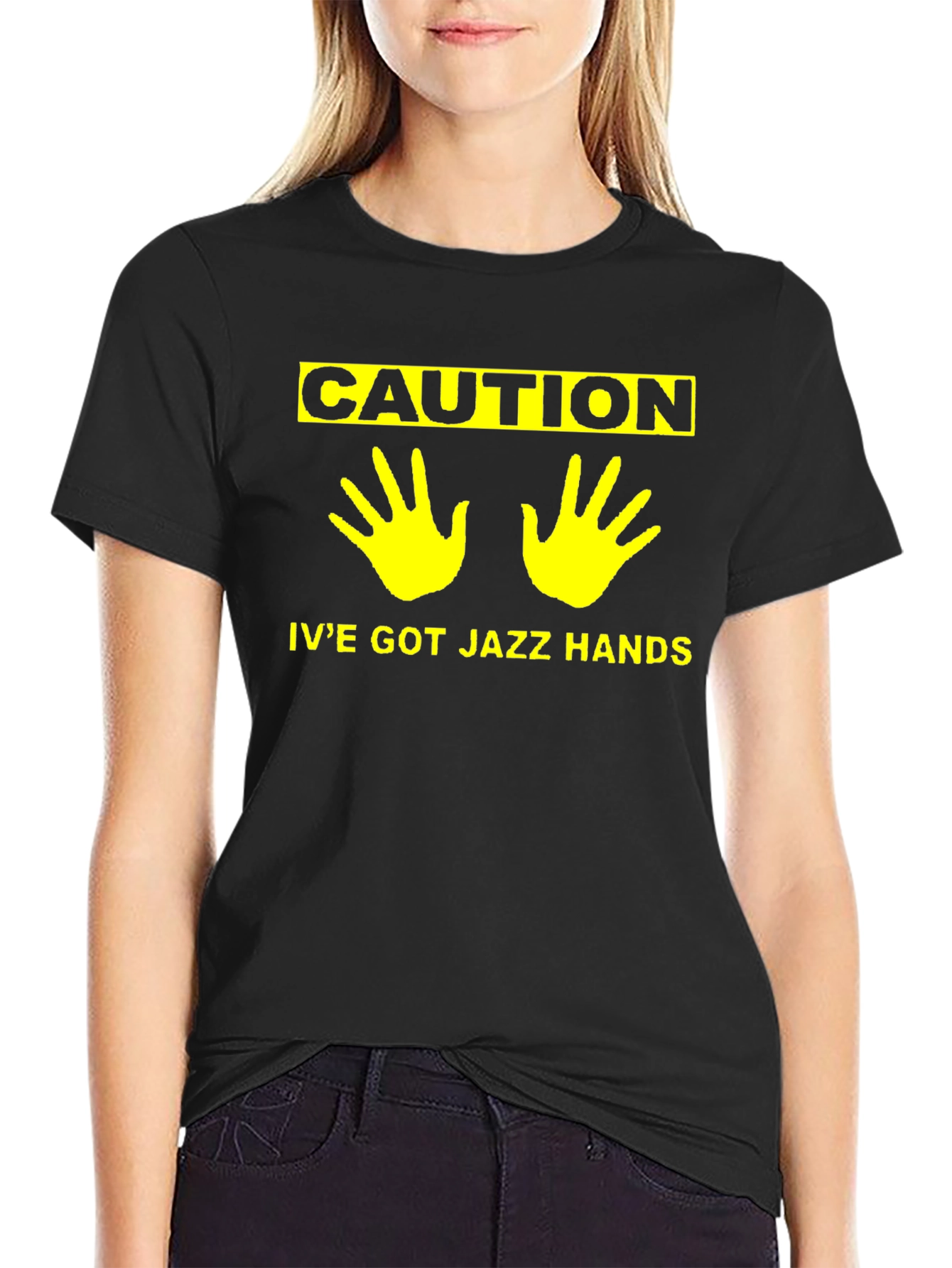 Caution Ive Got Jazz Hands Humor T-Shirt