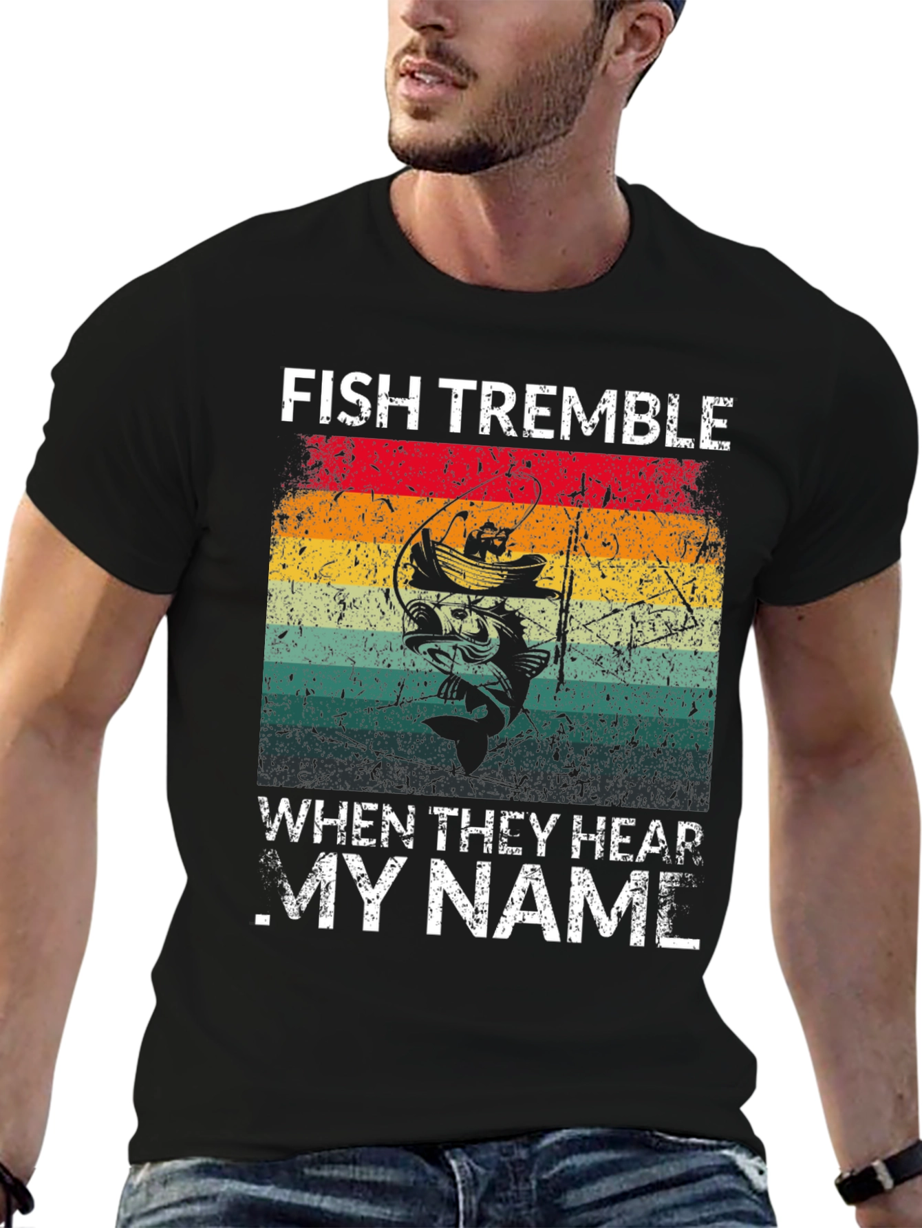 Fish Tremble T-Shirt: Anglers Humor Tee