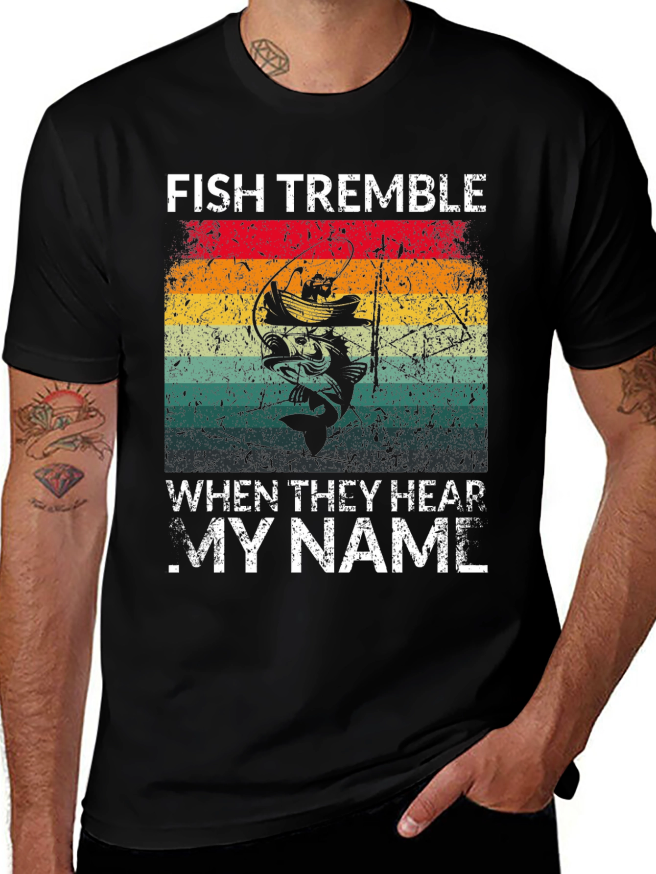 Fish Tremble T-Shirt: Anglers Humor Tee