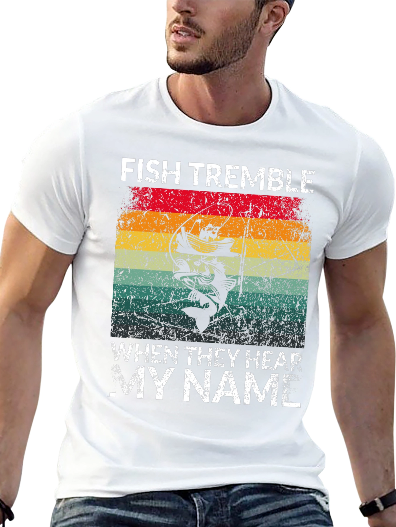 Fish Tremble T-Shirt: Anglers Humor Tee