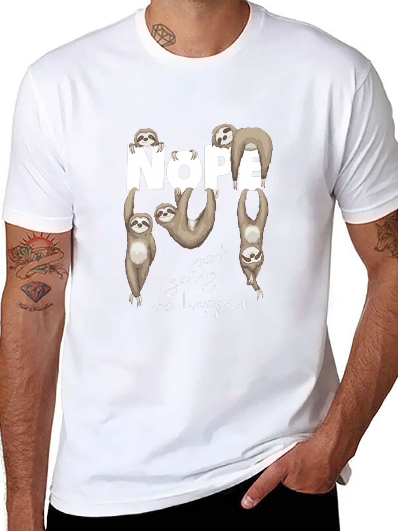 Sloth Nope T-Shirt - Funny & Relaxed Vibe