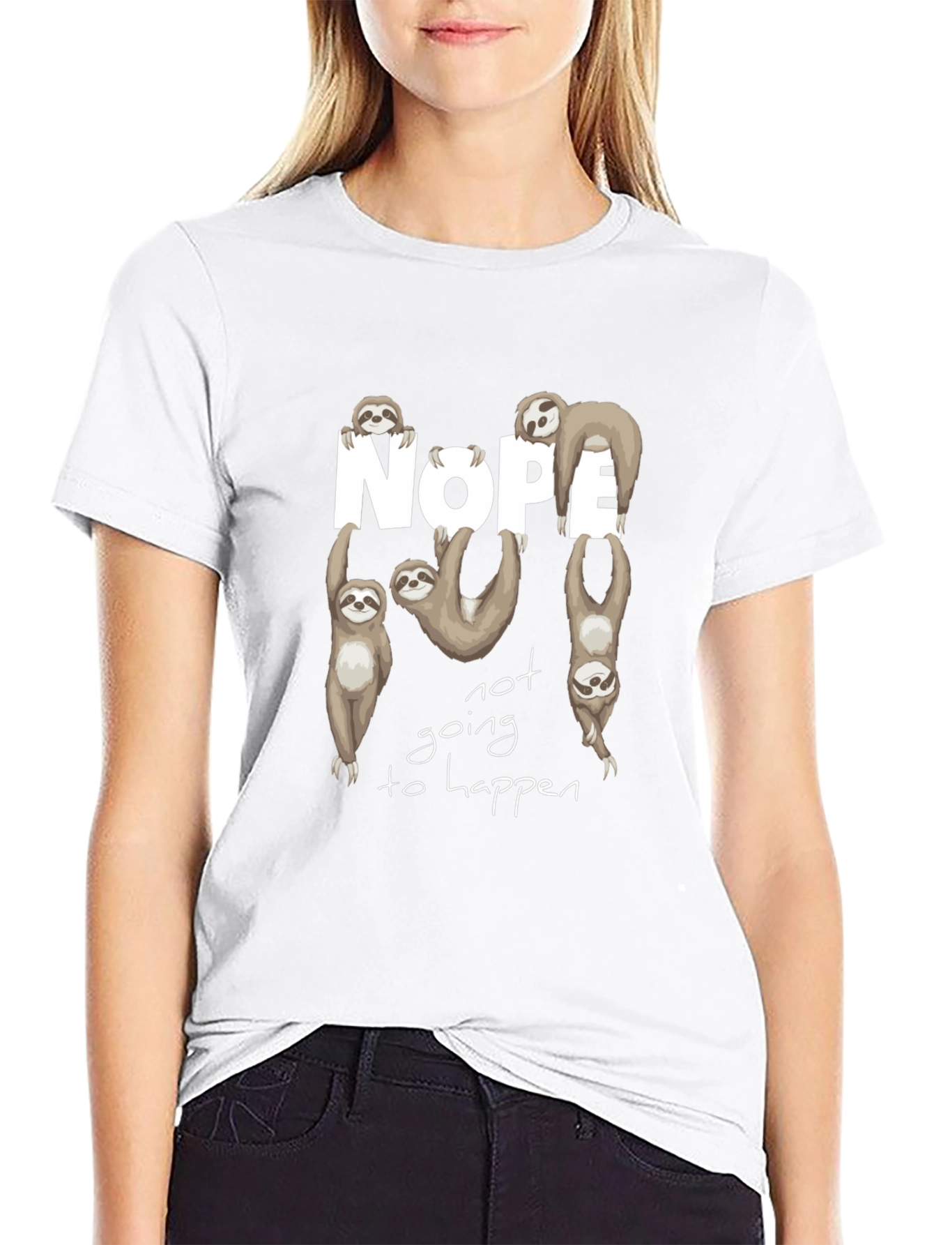 Sloth Nope T-Shirt - Funny & Relaxed Vibe