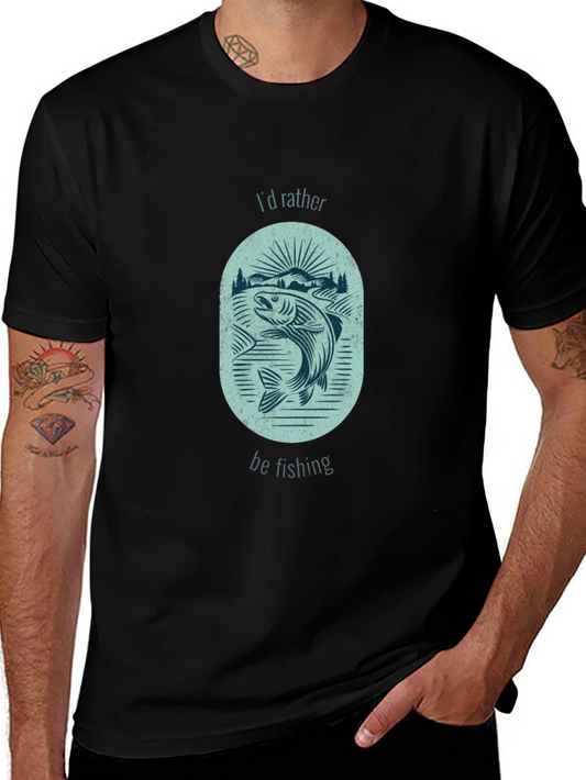Fishing T-Shirt - Id Rather Be Fishing