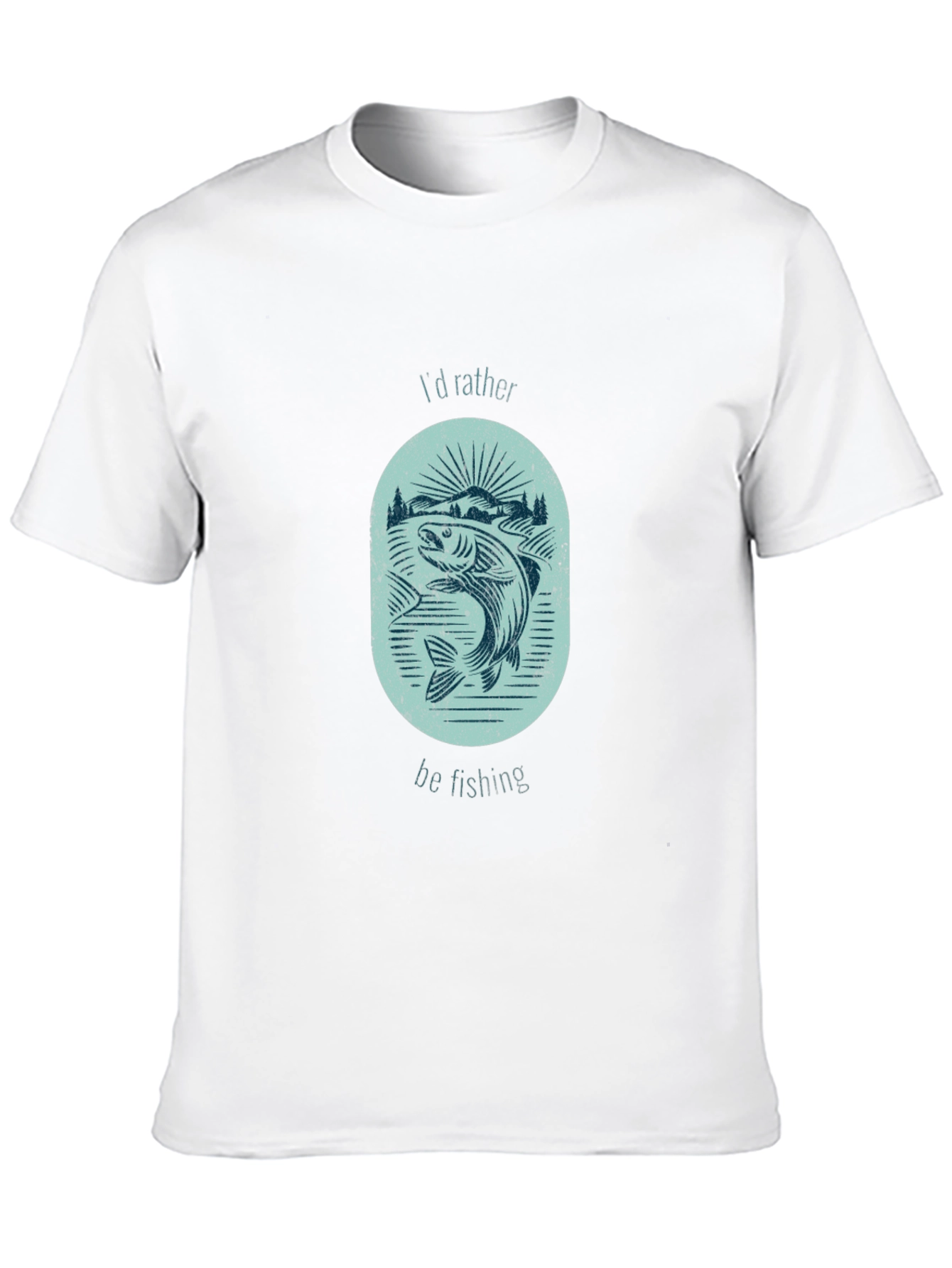 Fishing T-Shirt - Id Rather Be Fishing