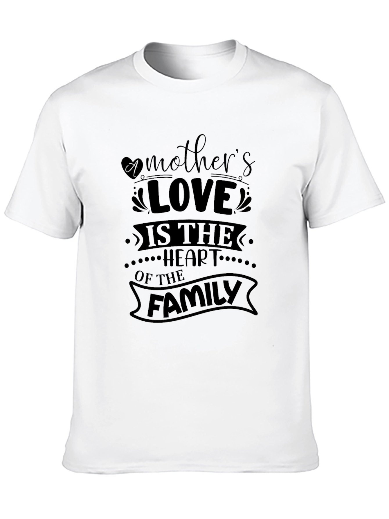 Mothers Love T-Shirt - Family Heart Tee