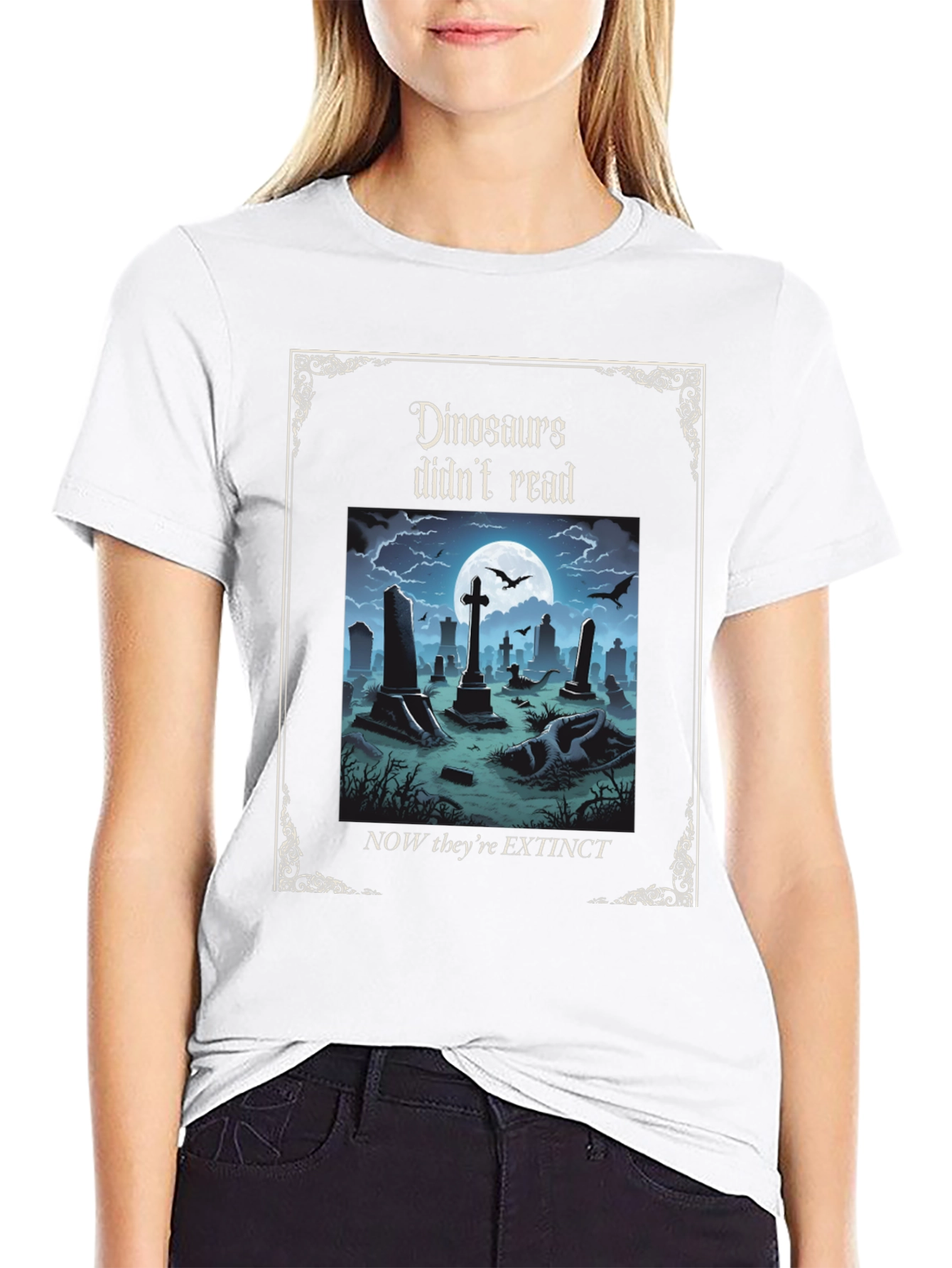 Dinosaurs Didnt Read T-Shirt