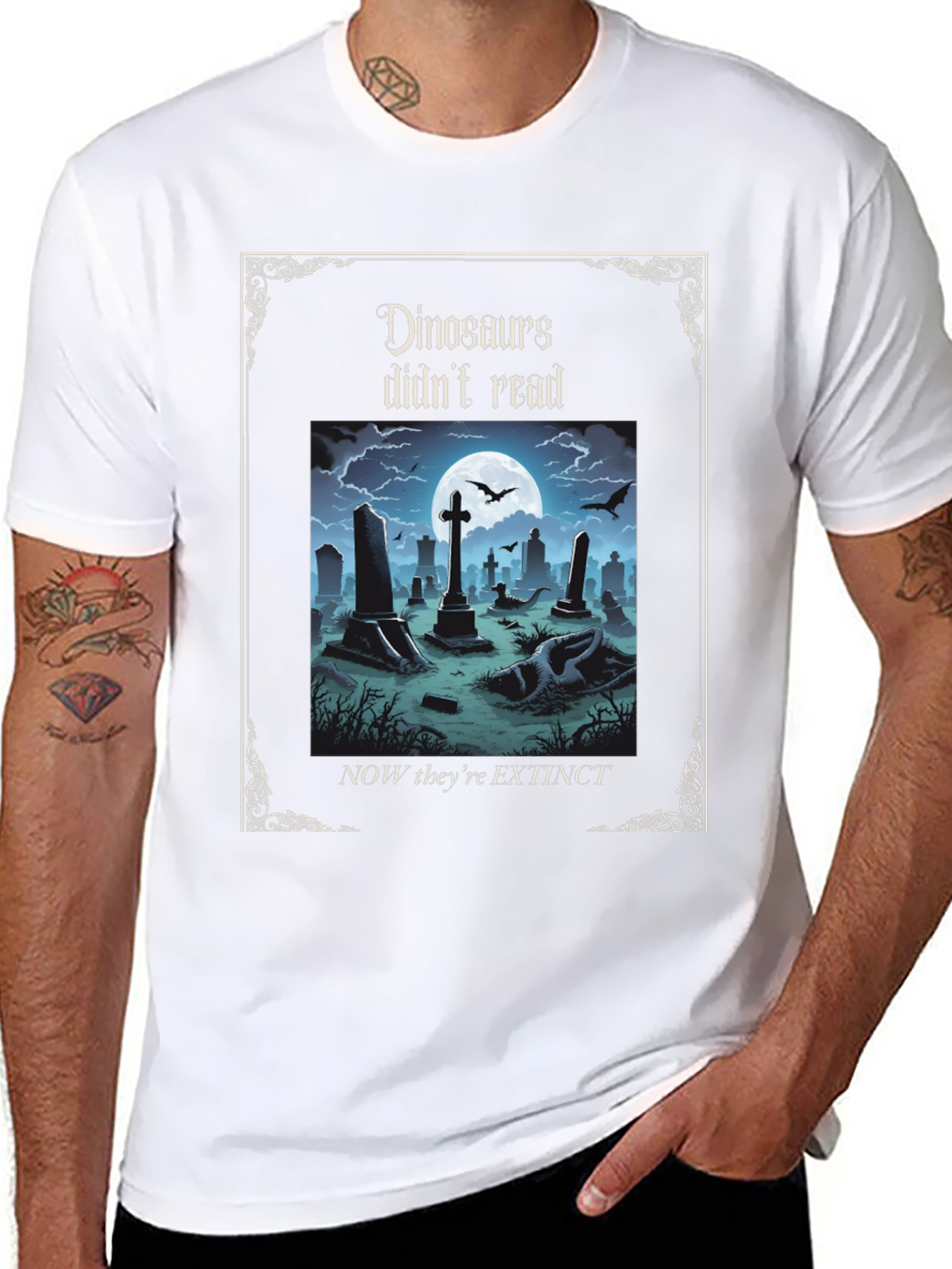Dinosaurs Didnt Read T-Shirt
