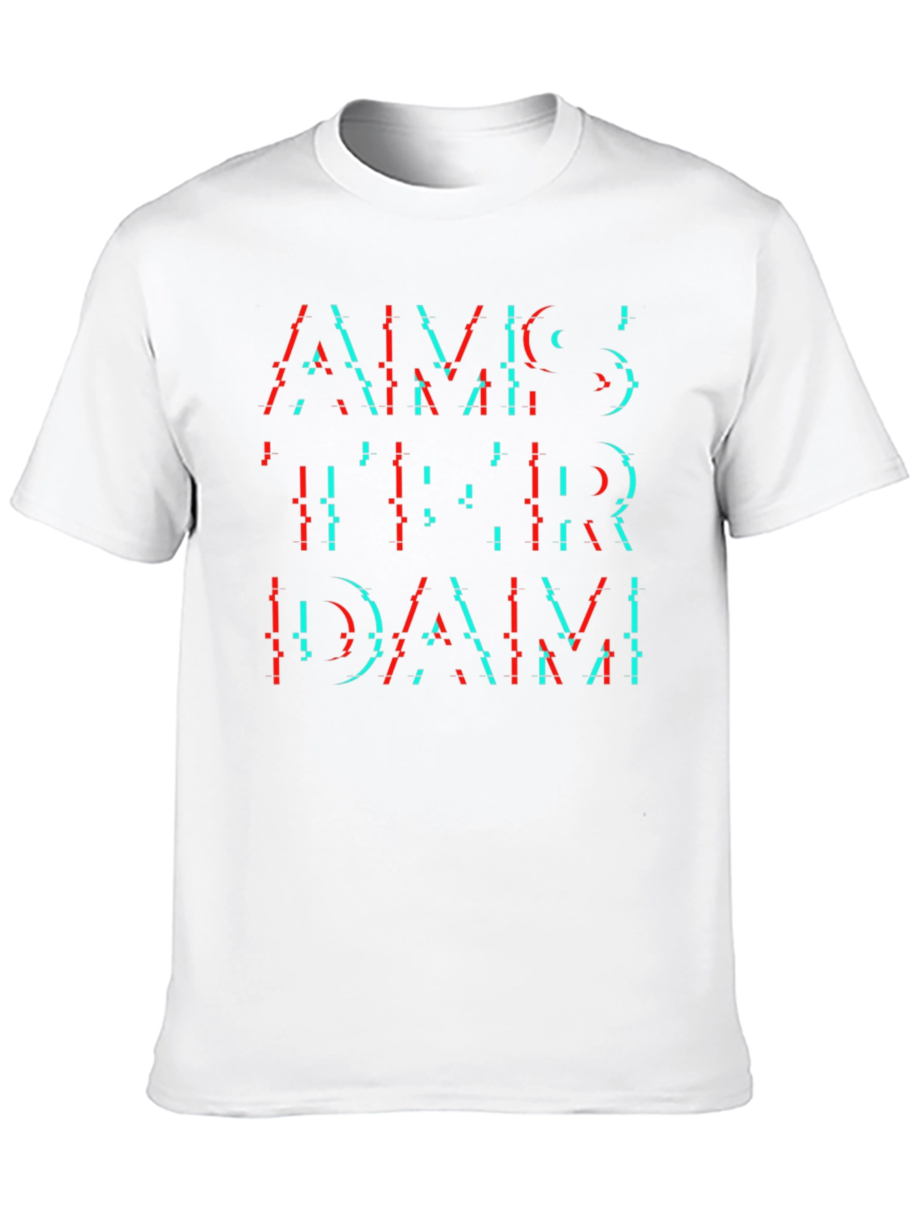 Amsterdam Glitch T-Shirt - Modern Graphic Tee