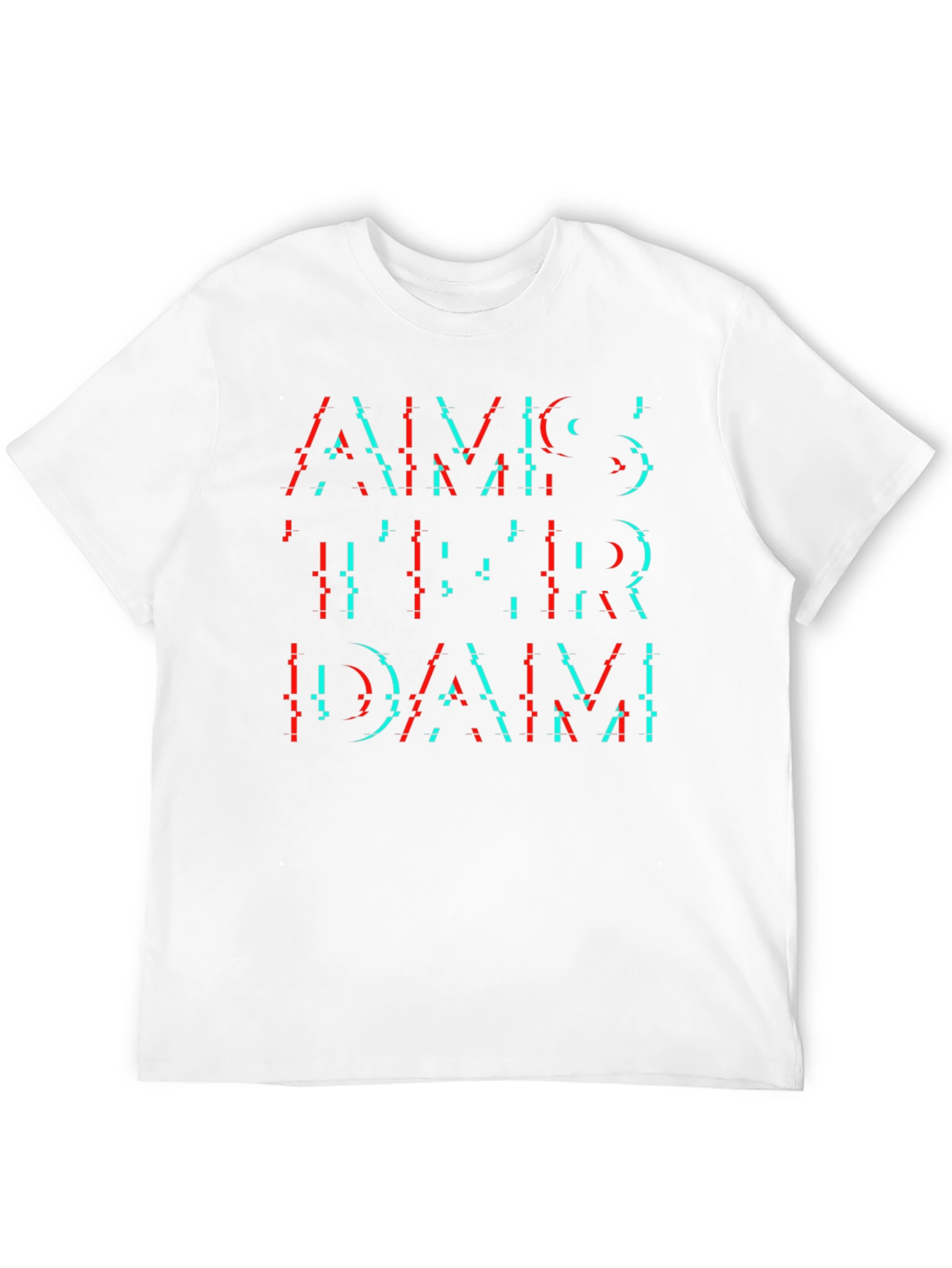 Amsterdam Glitch T-Shirt - Modern Graphic Tee