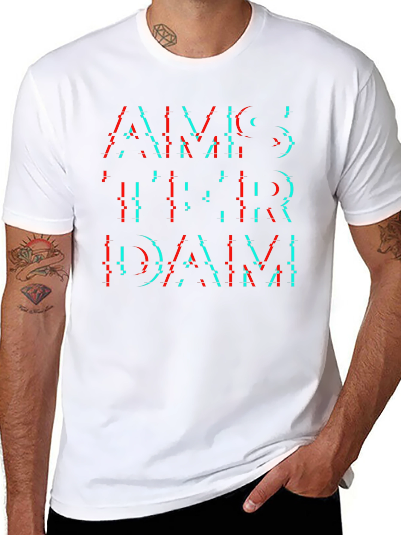Amsterdam Glitch T-Shirt - Modern Graphic Tee