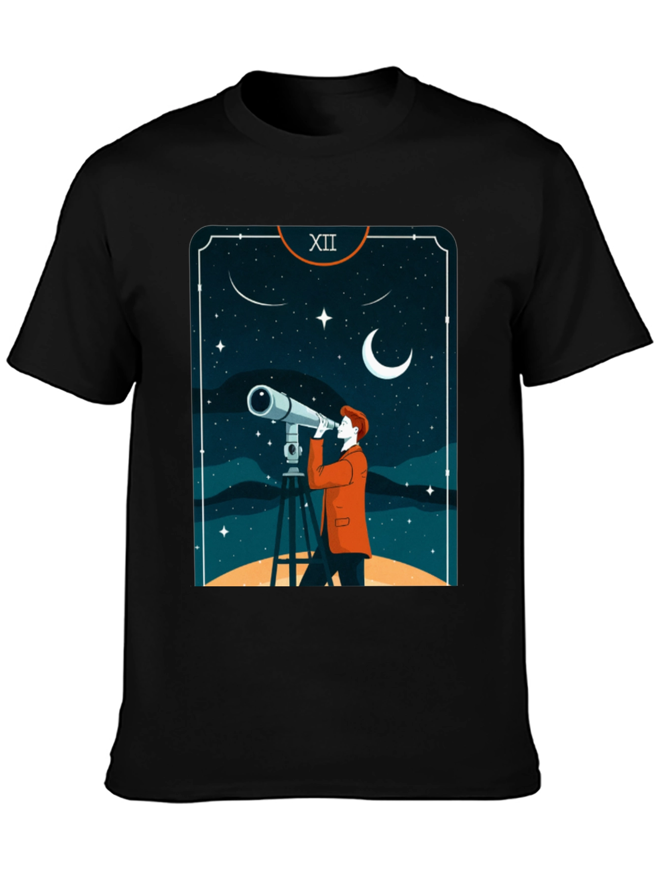 Astrology Telescope Tarot Card T-Shirt