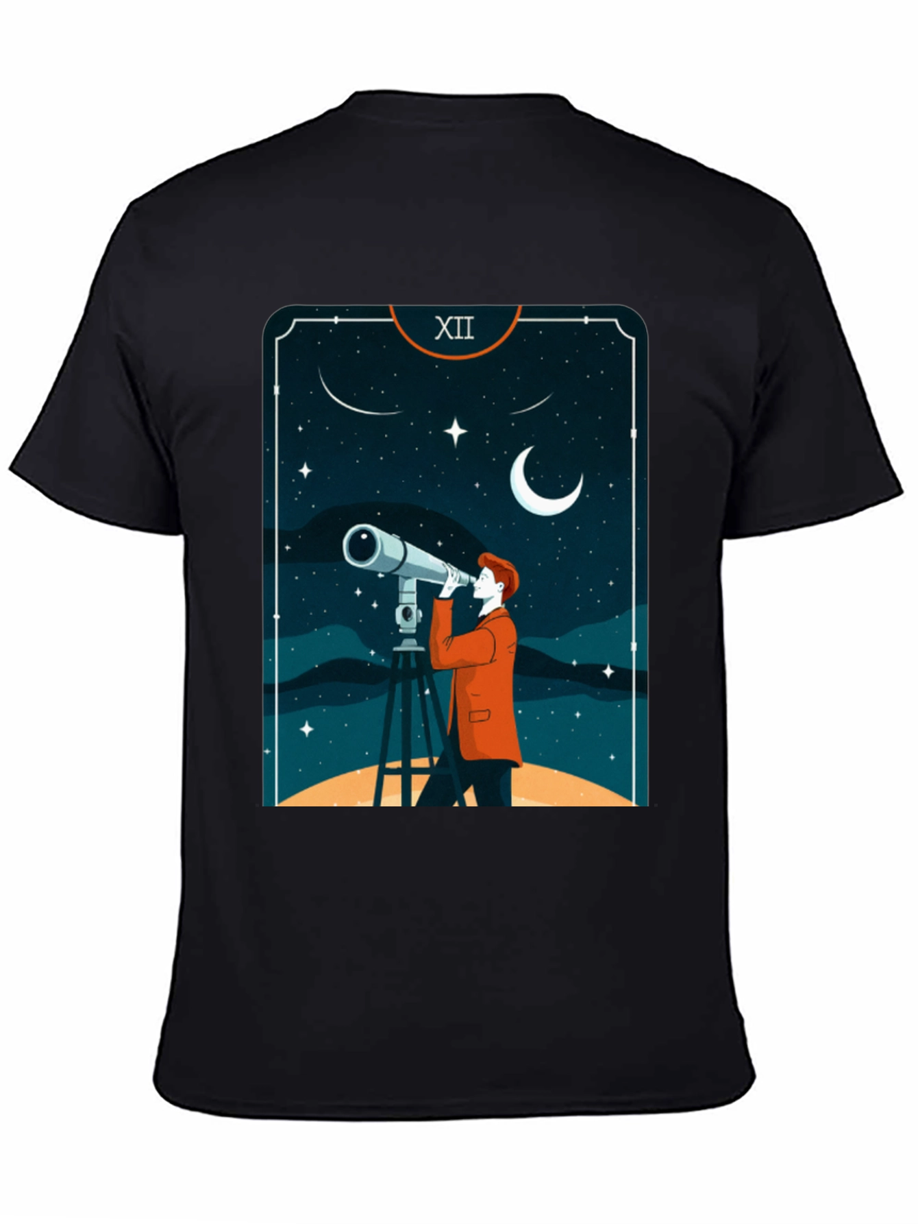 Astrology Telescope Tarot Card T-Shirt