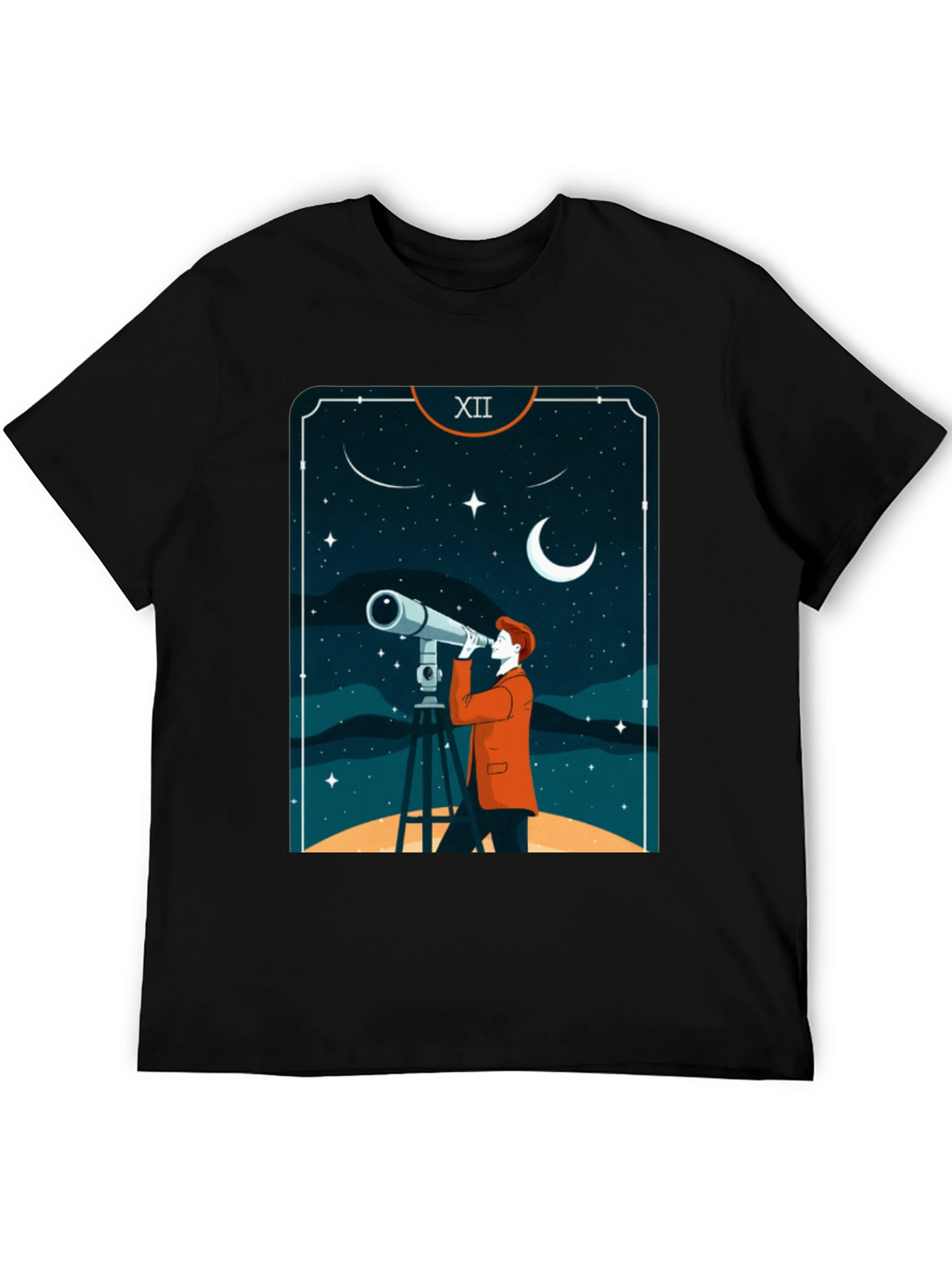 Astrology Telescope Tarot Card T-Shirt