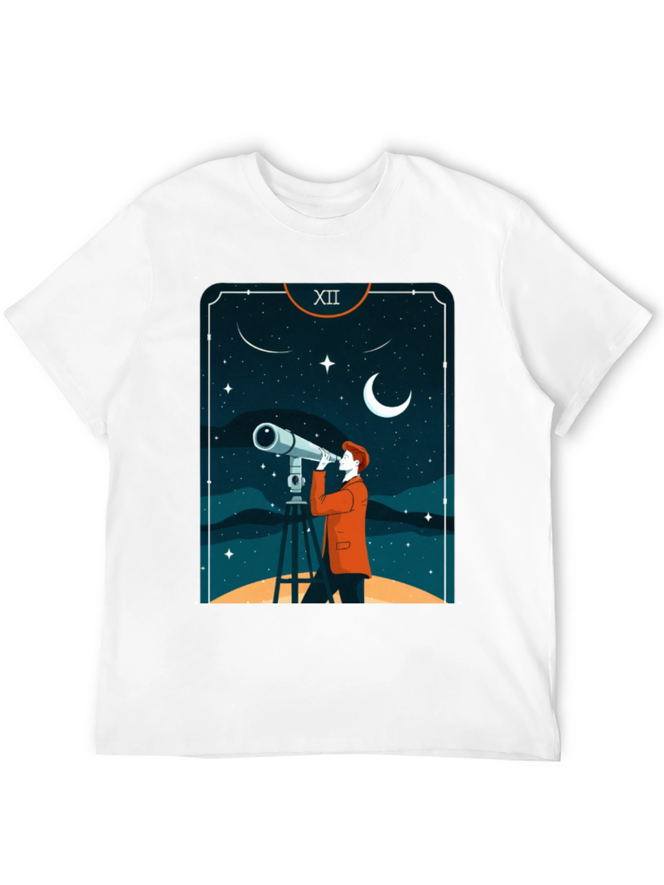 Astrology Telescope Tarot Card T-Shirt