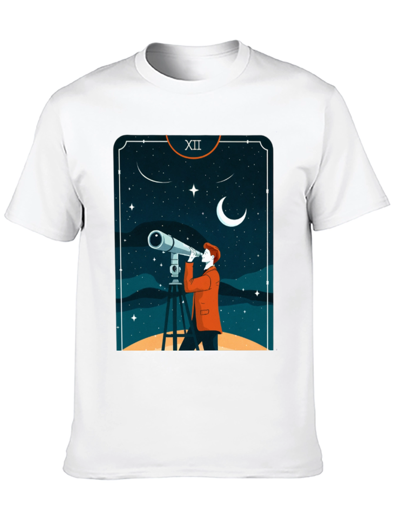 Astrology Telescope Tarot Card T-Shirt