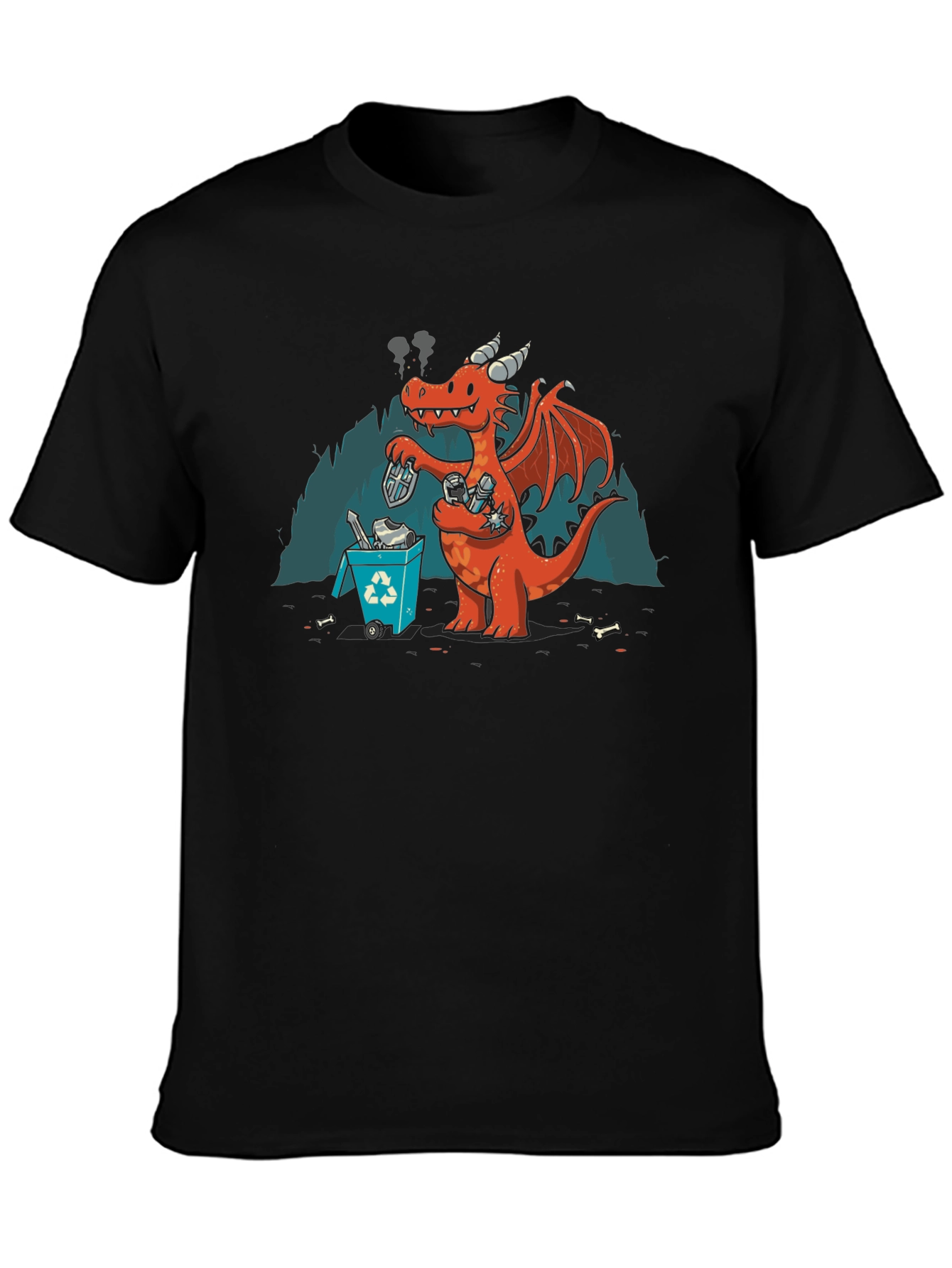 Humorous Dragon Recycling T-Shirt