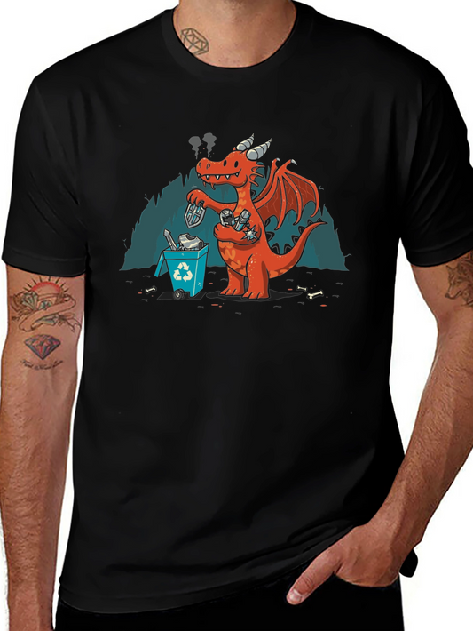 Humorous Dragon Recycling T-Shirt