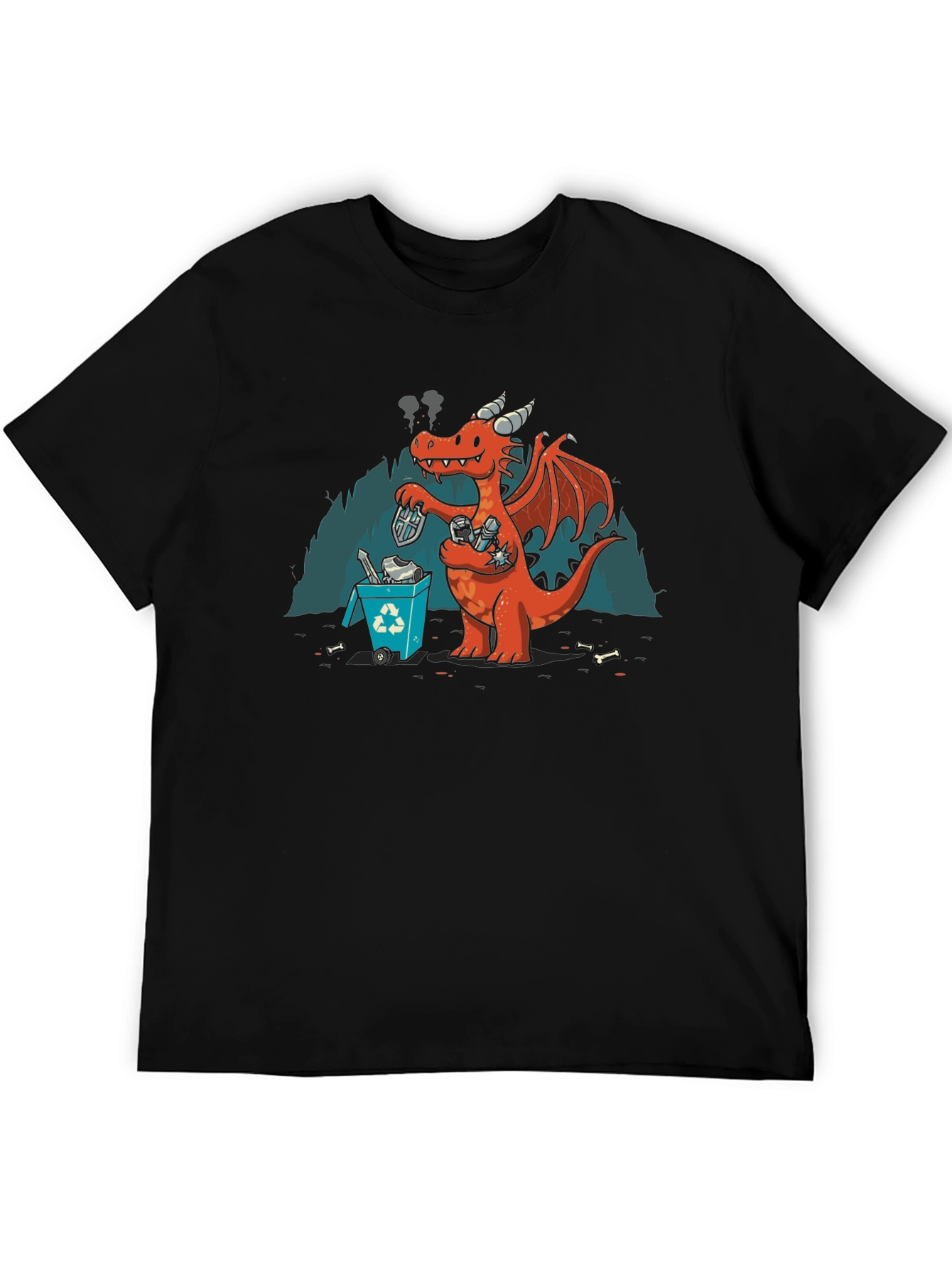 Humorous Dragon Recycling T-Shirt