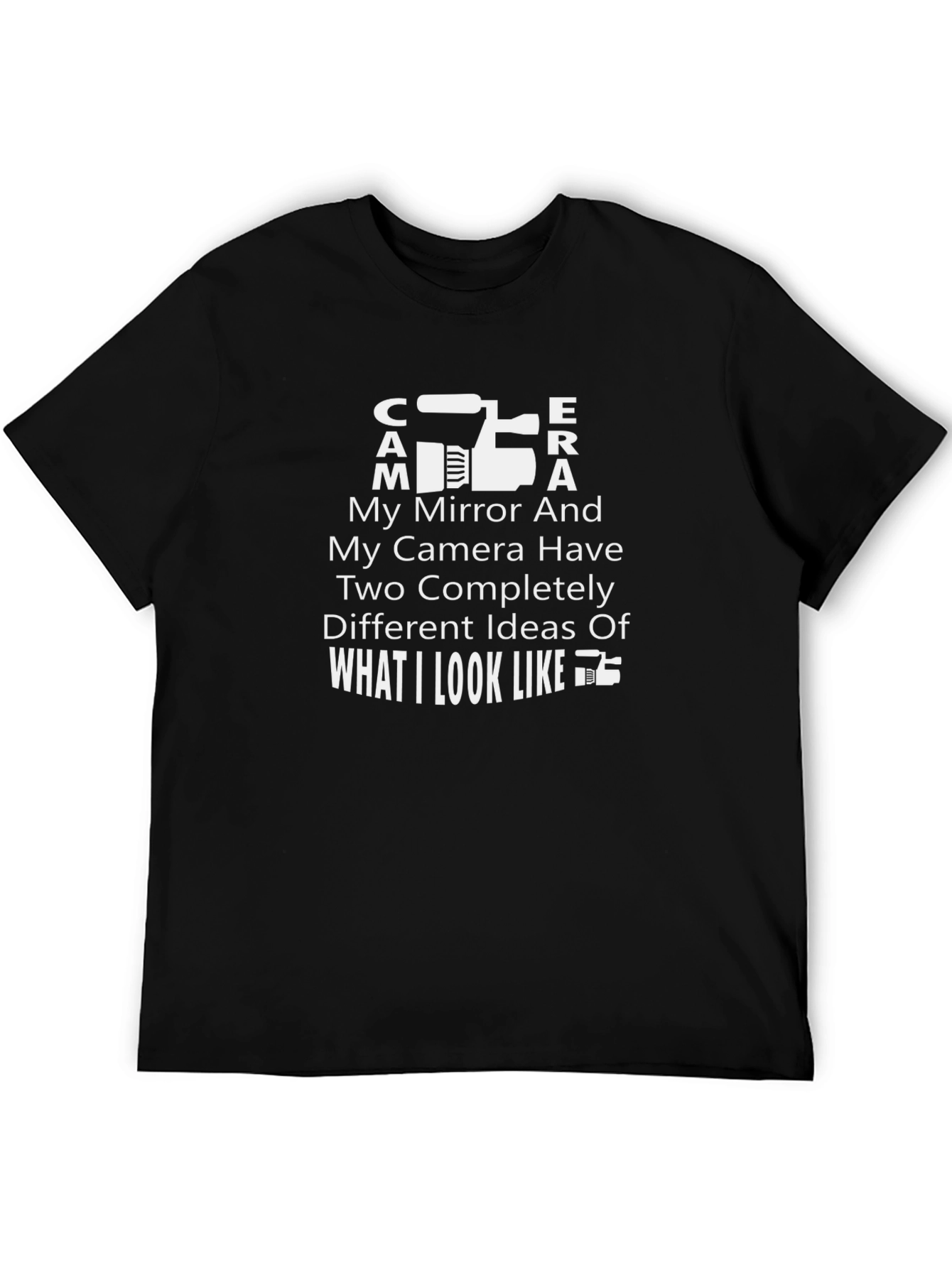 Funny Camera Graphic Novelty T-Shirt