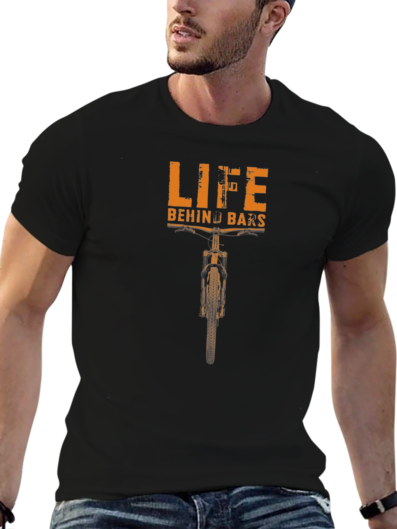 Life Behind Bars T-Shirt - Biker Graphic Tee