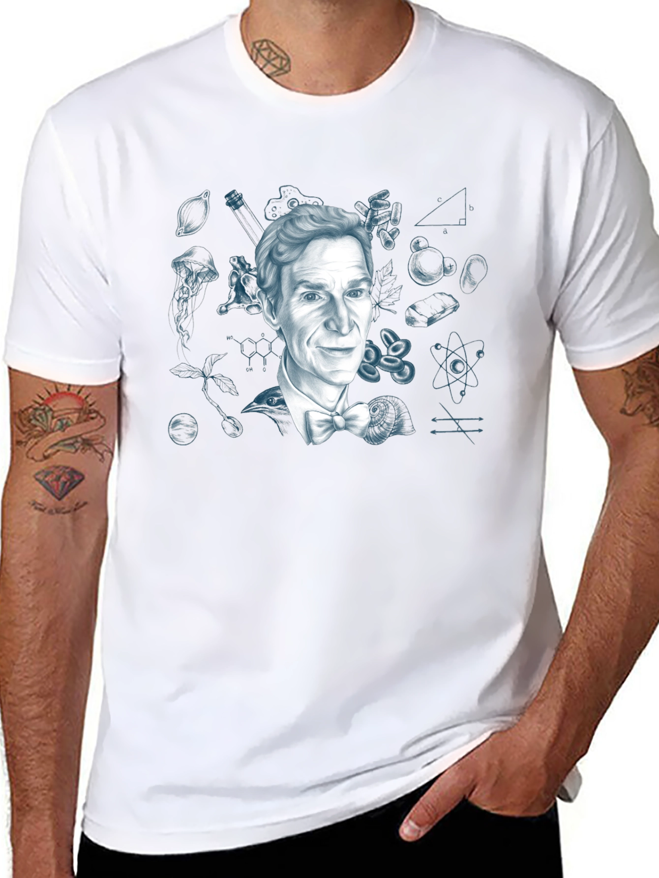 Bill Nye Science T-Shirt - Black Graphic Tee