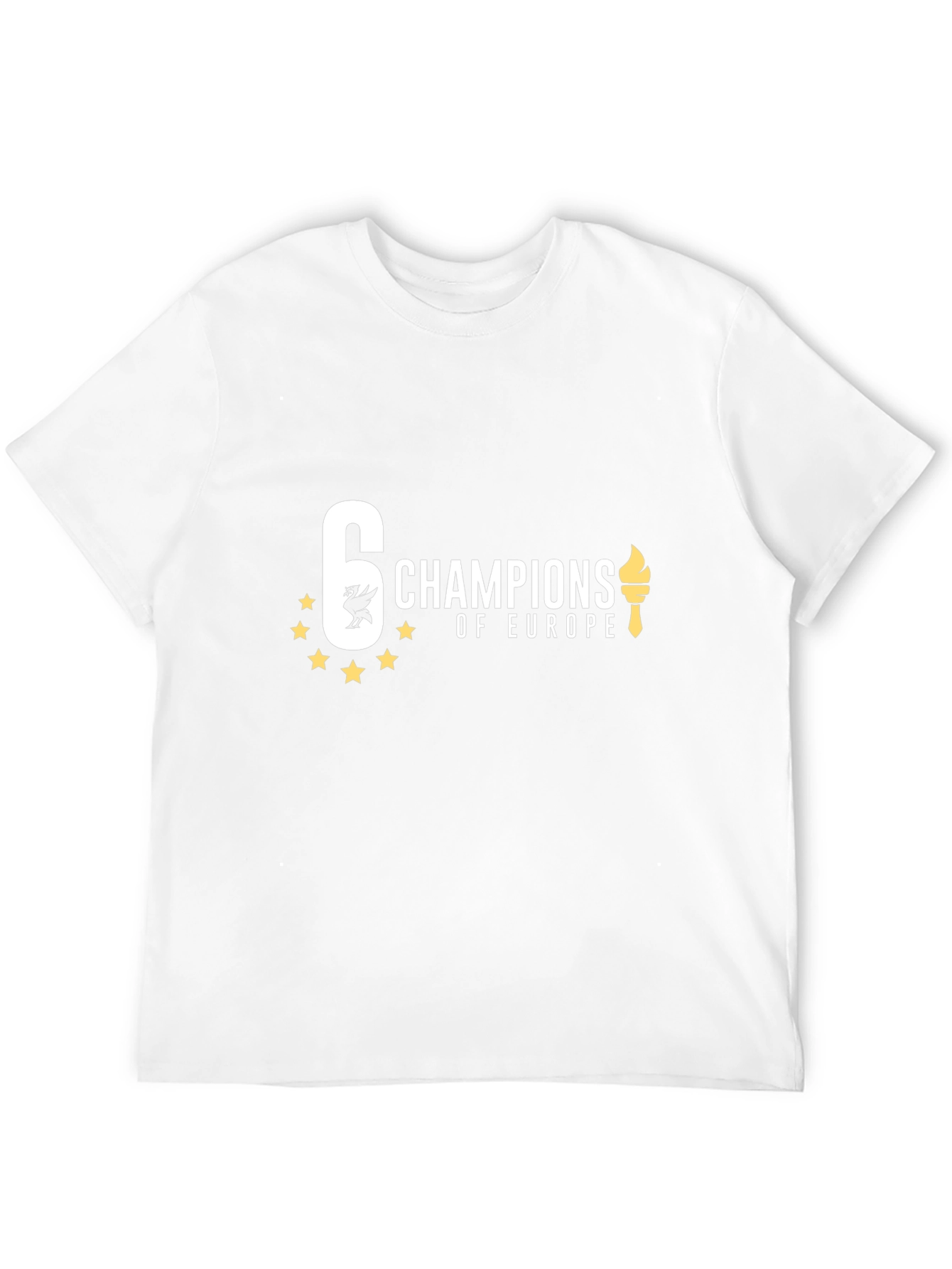 6 Times Champions of Europe Black T-Shirt