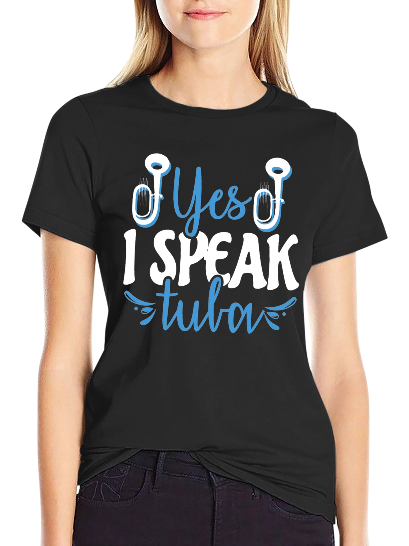 Yes I Speak Tuba T-Shirt - Musical Instrument Tee