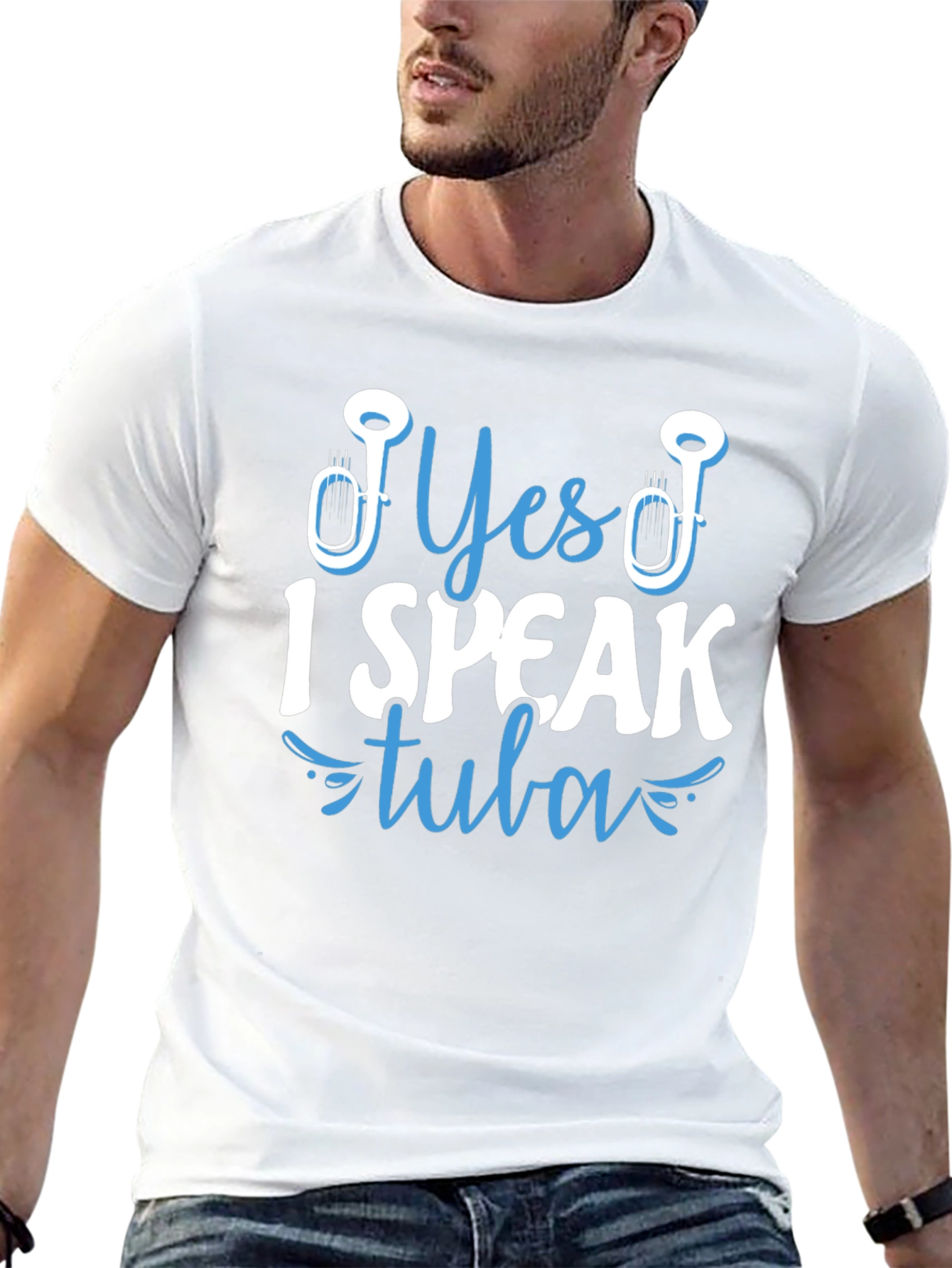 Yes I Speak Tuba T-Shirt - Musical Instrument Tee