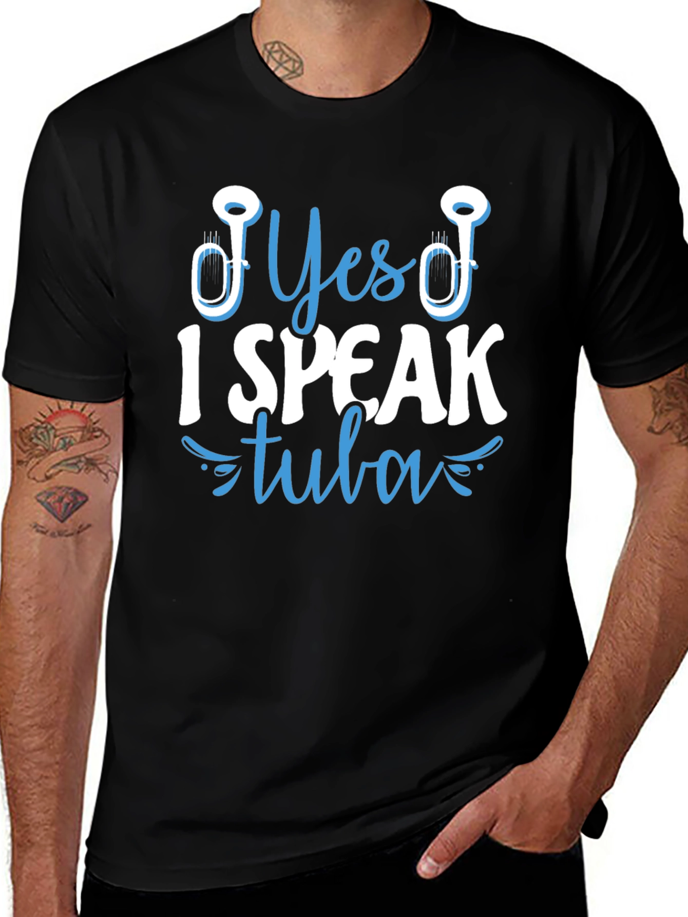 Yes I Speak Tuba T-Shirt - Musical Instrument Tee