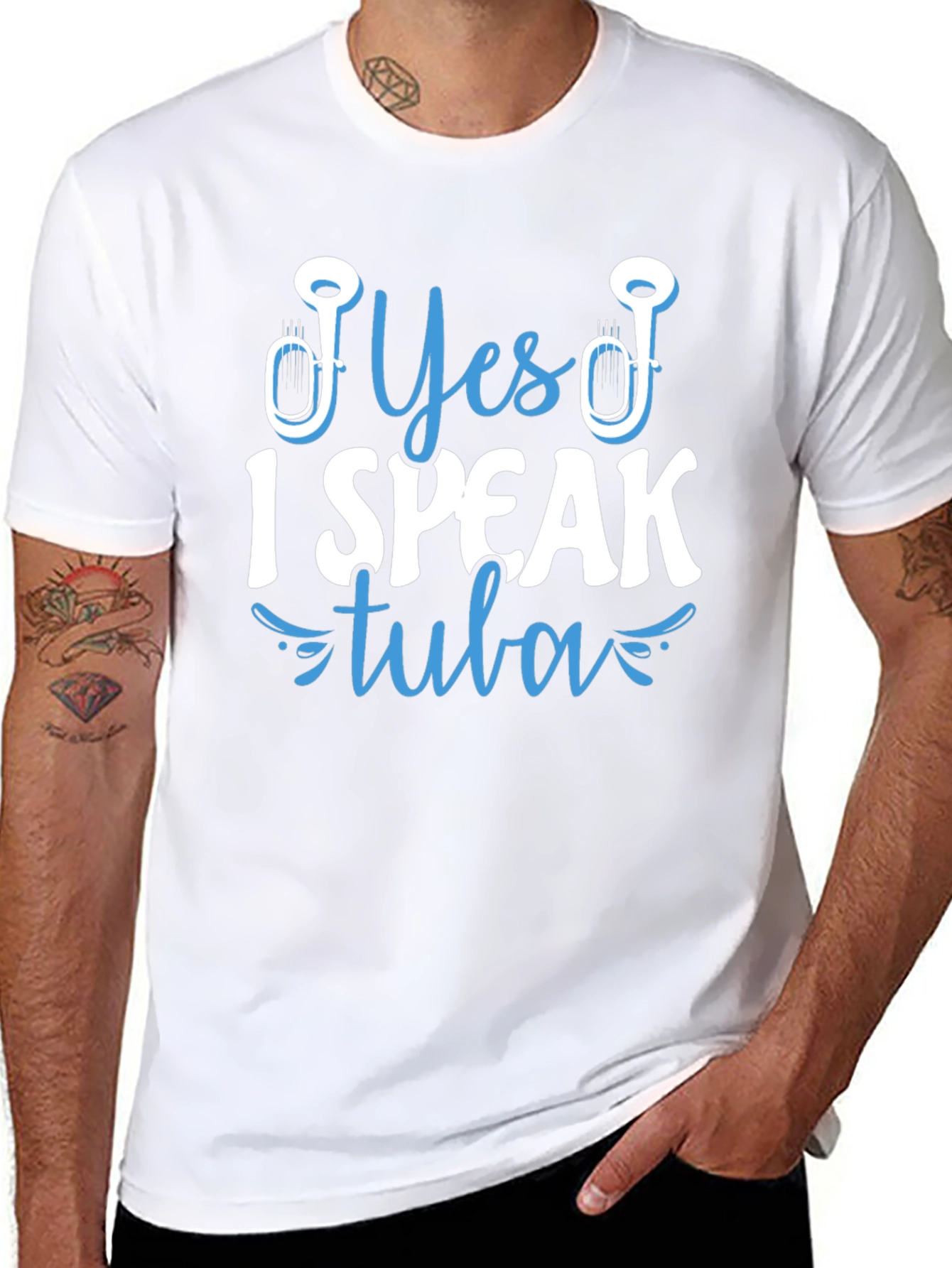 Yes I Speak Tuba T-Shirt - Musical Instrument Tee