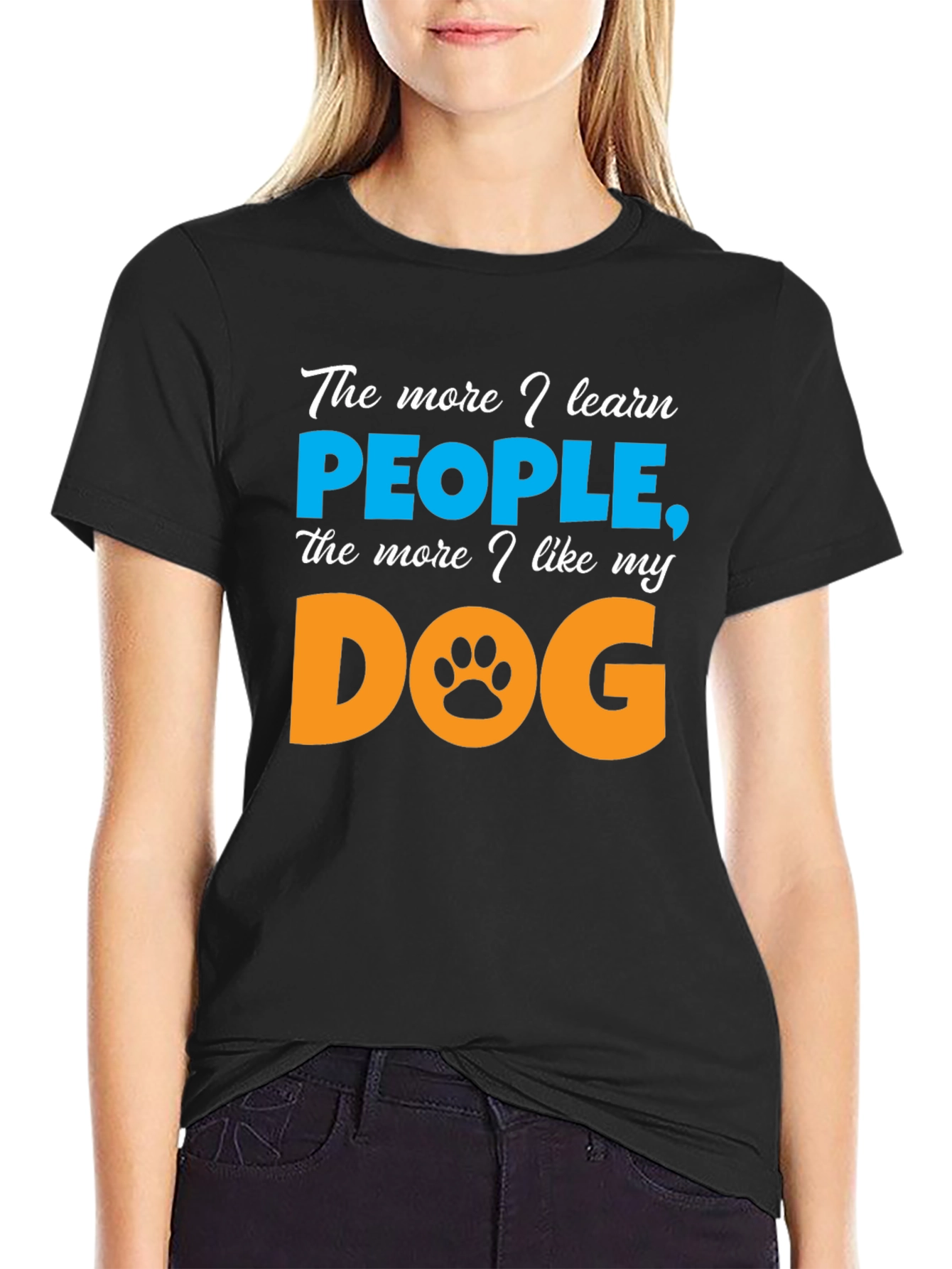 The More I Learn People Dog Lover T-Shirt