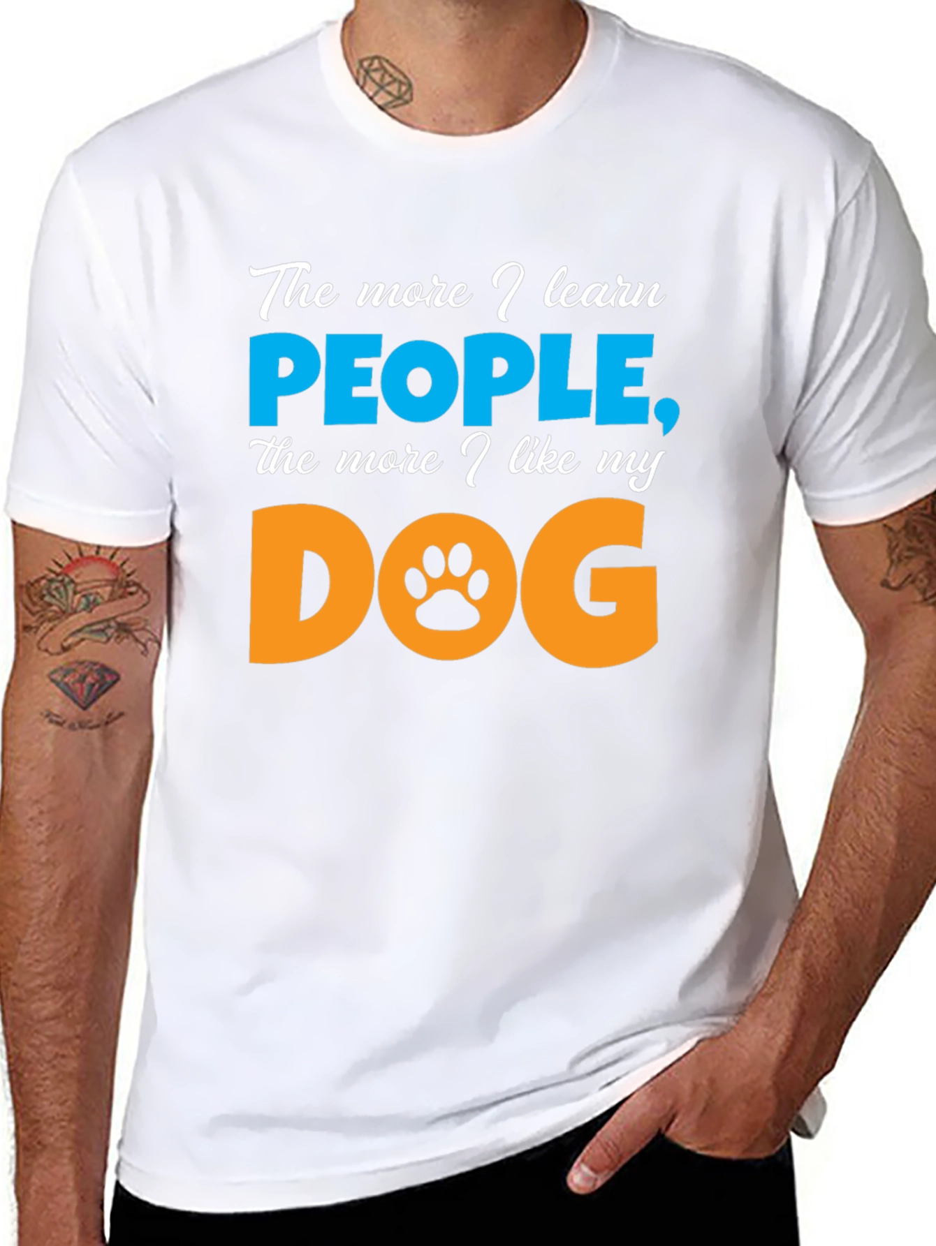 The More I Learn People Dog Lover T-Shirt