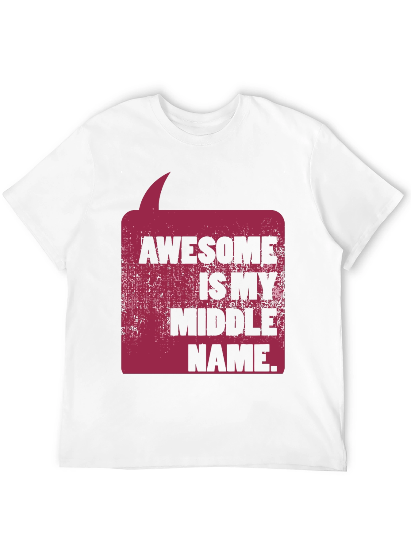 Awesome Middle Name Graphic Tee - Black