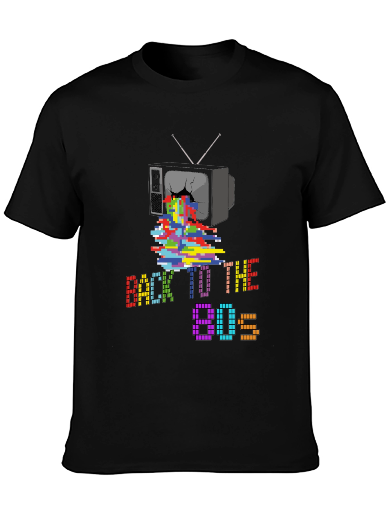 Retro 80s Pixel TV T-Shirt