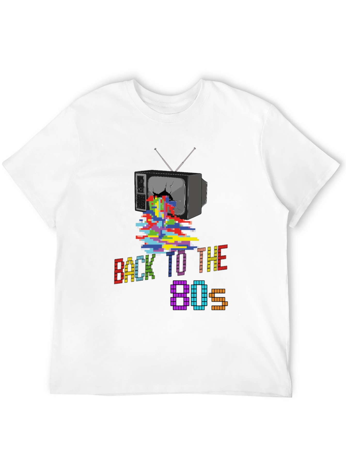 Retro 80s Pixel TV T-Shirt