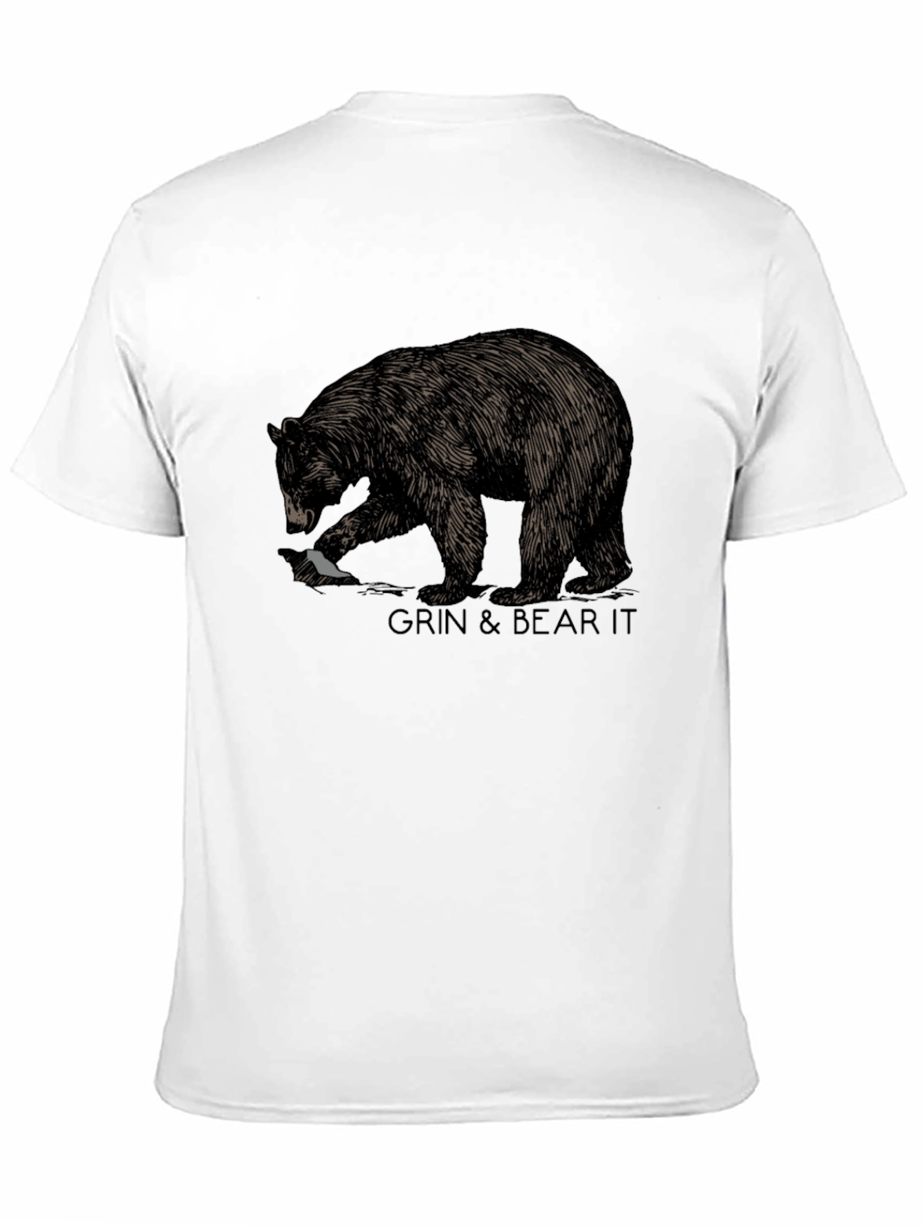 Grin & Bear It Graphic Tee - Black