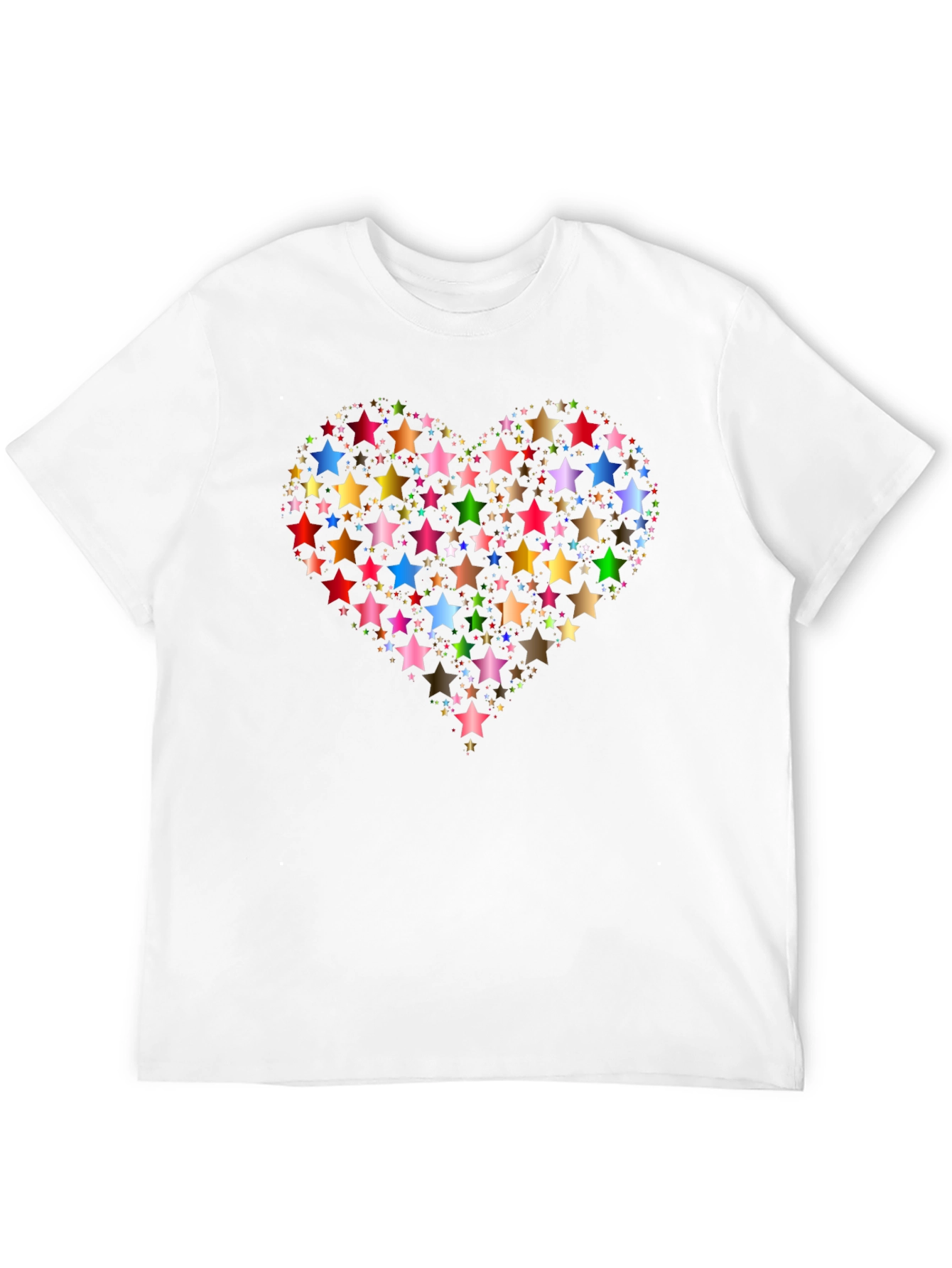 Star Heart Black T-Shirt Graphic Tee