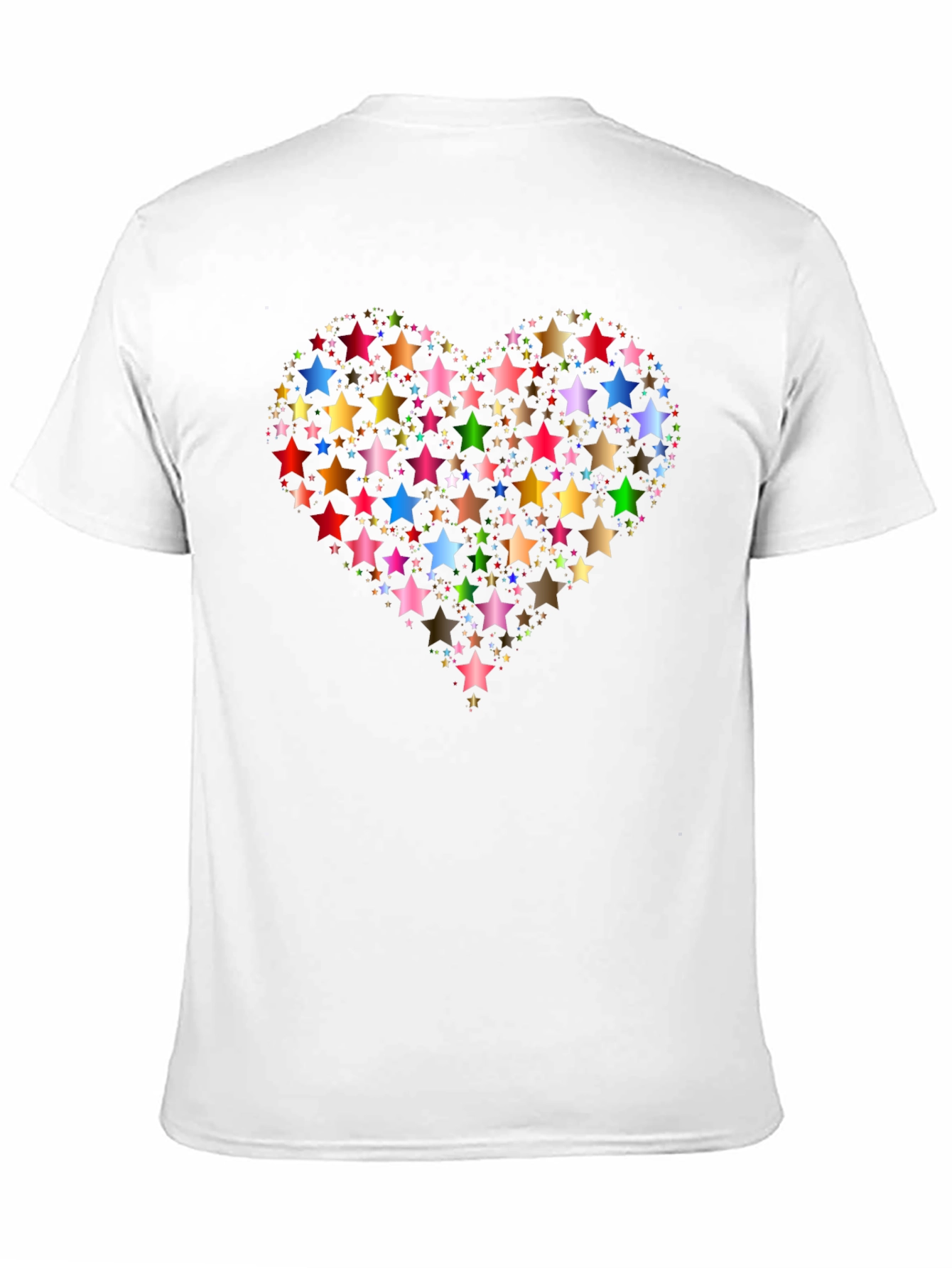 Star Heart Black T-Shirt Graphic Tee